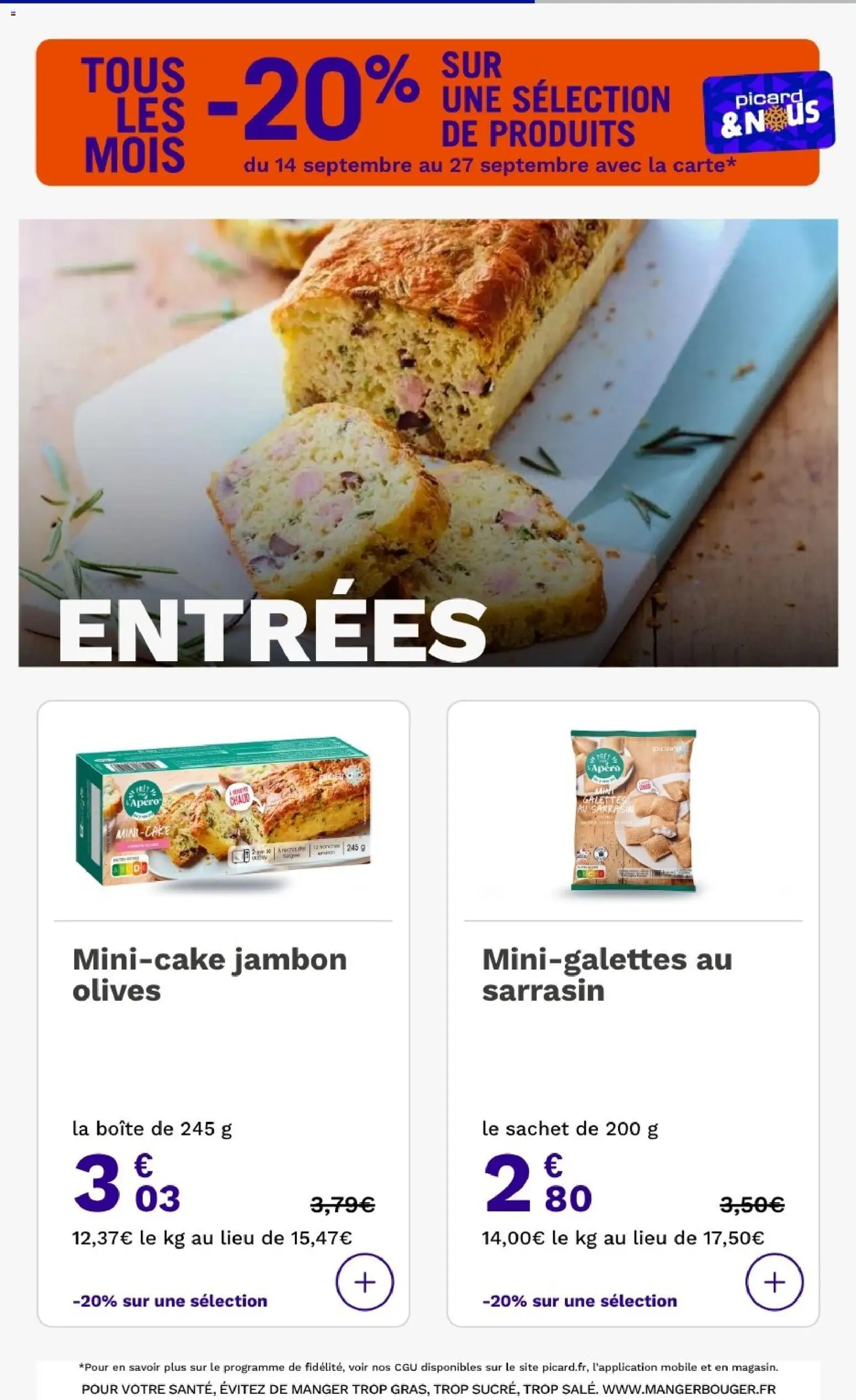 Picard catalogue Catalogue in France