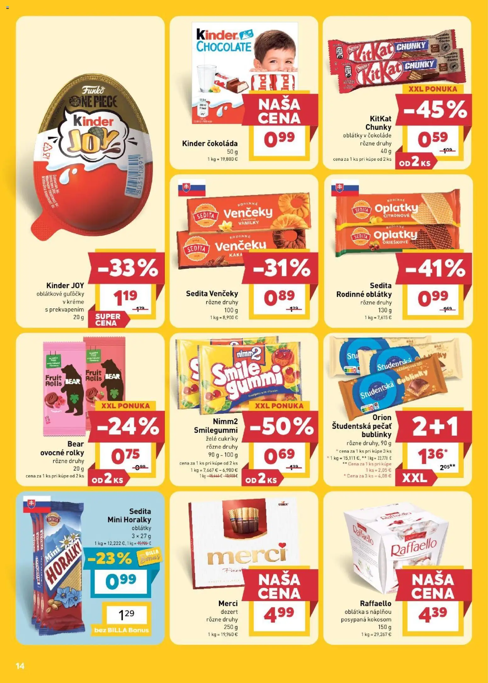 Billa leták Leták in Slovensko