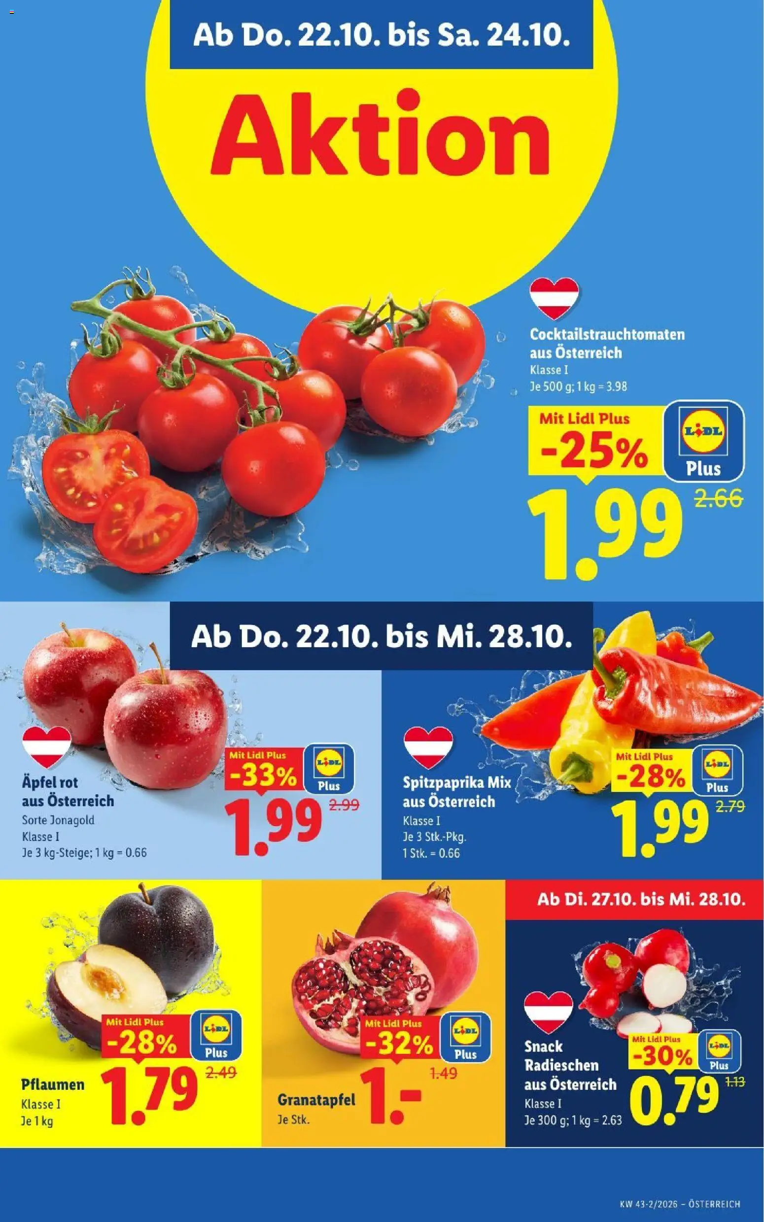 Lidl Flugblatt Flugblatt in Österreich
