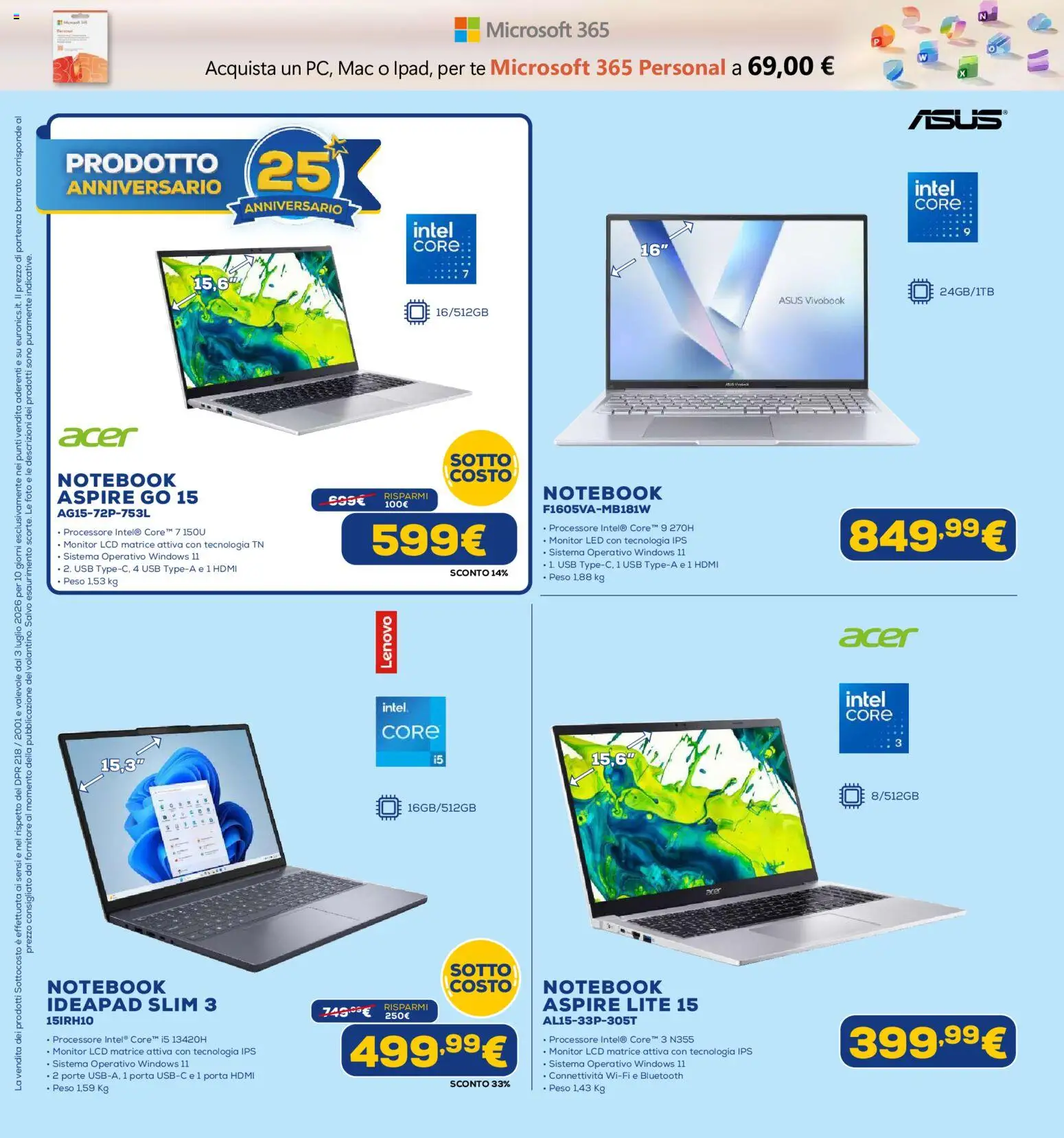 📣 Volantino Euronics dal 📅 03/07/2026 - Scopri le offerte ora!🔥 | Italy