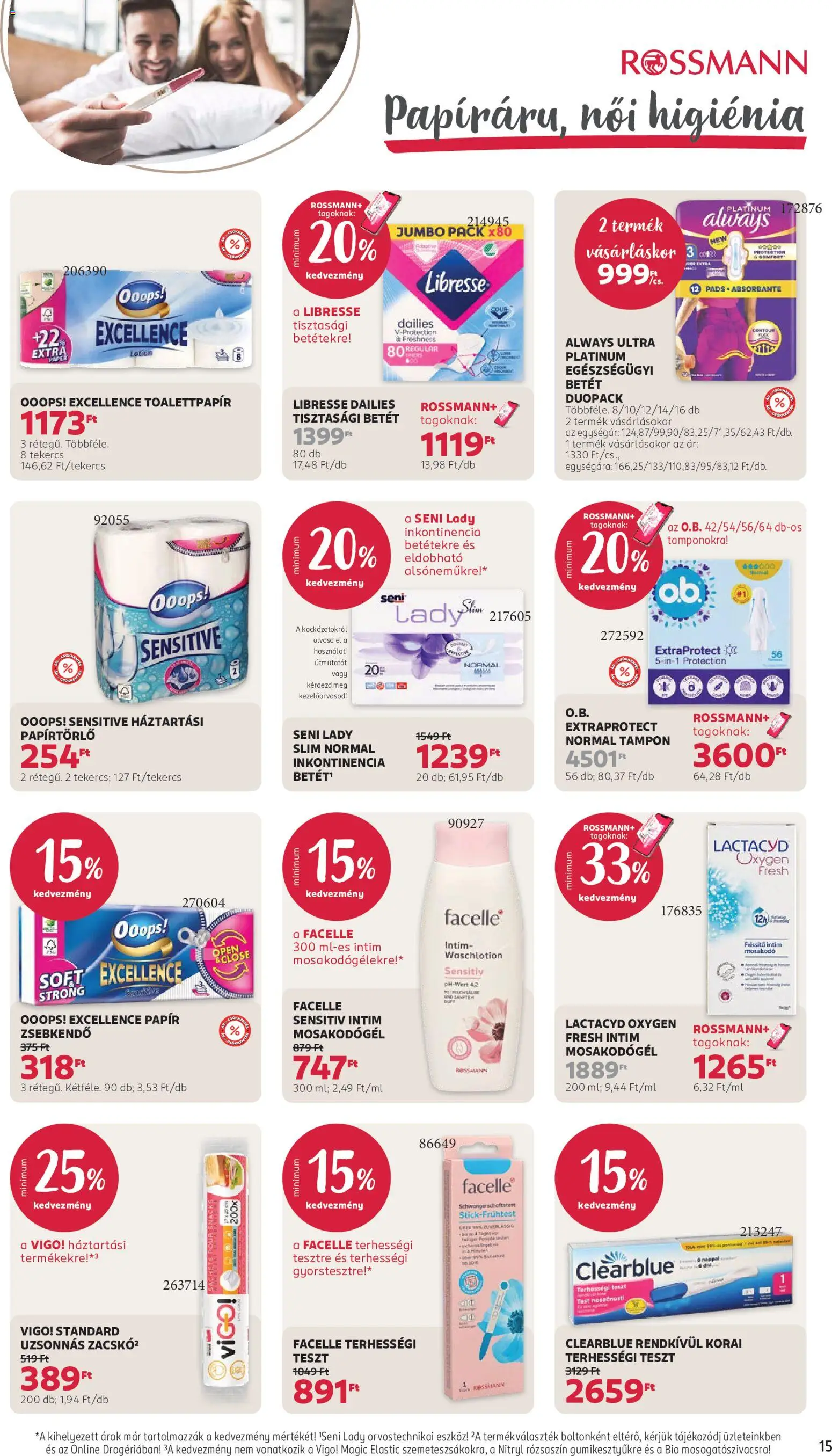 Rossmann akciós újság Akciós újság in Magyarország