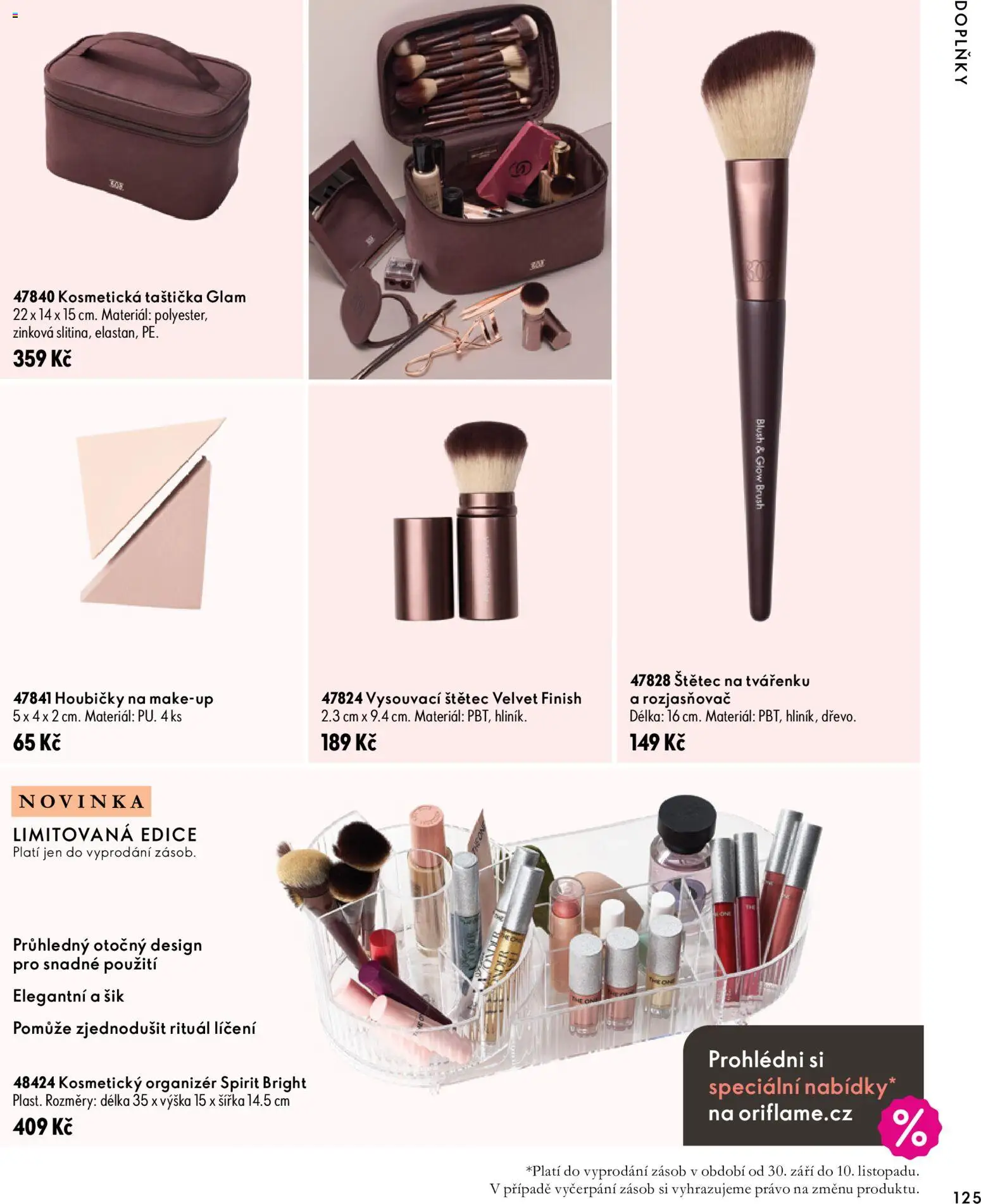 Oriflame katalog Novage+ Proceuticals Leták in Česko