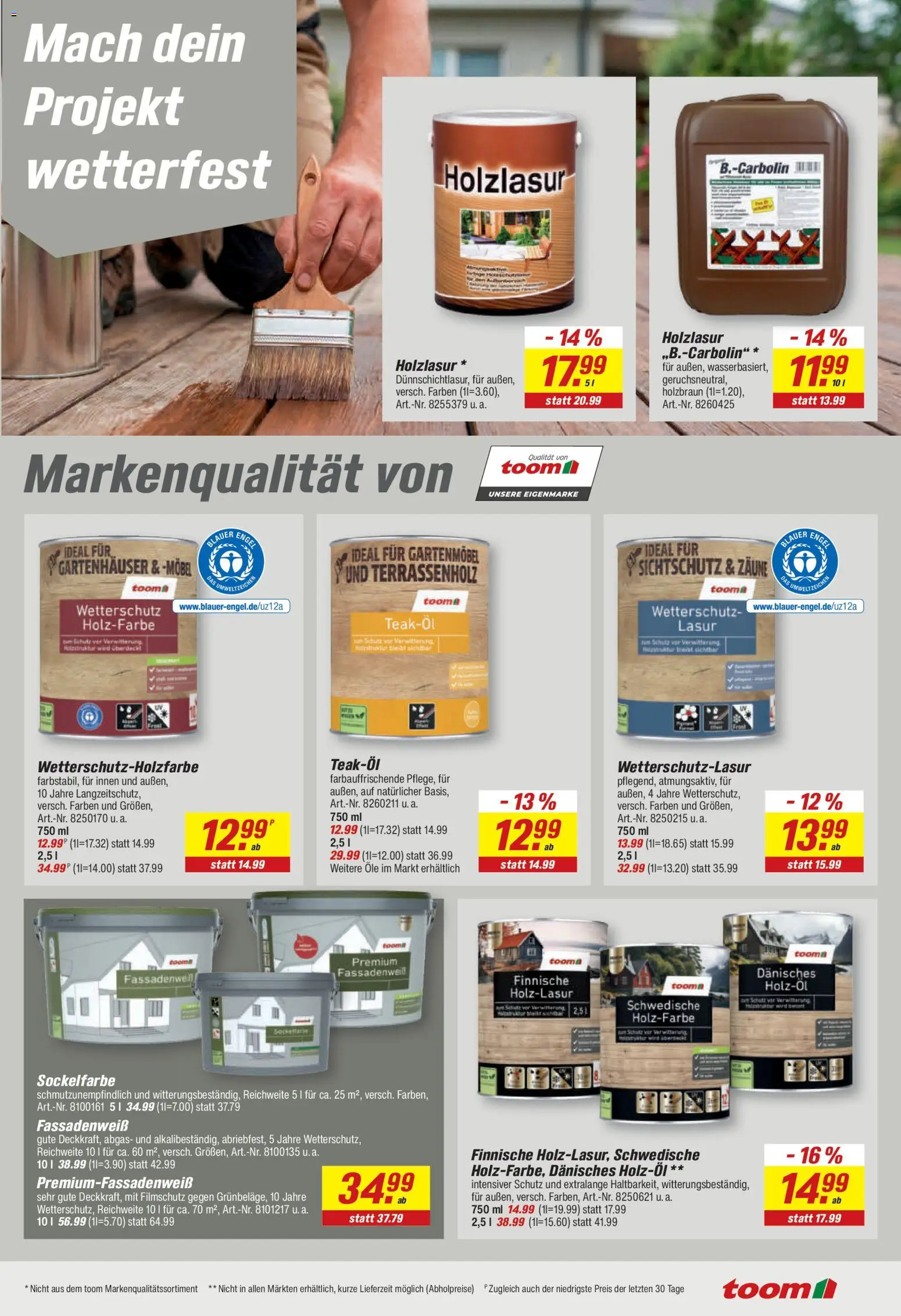 Toom Baumarkt Prospekt Prospekt in Deutschland