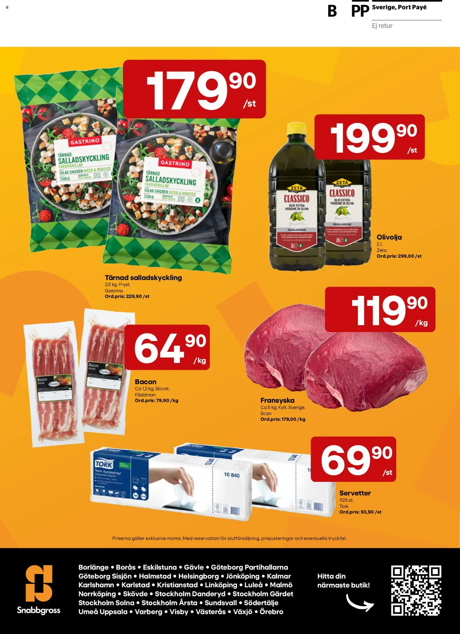 Snabbgross erbjudanden Reklamblad in Sverige