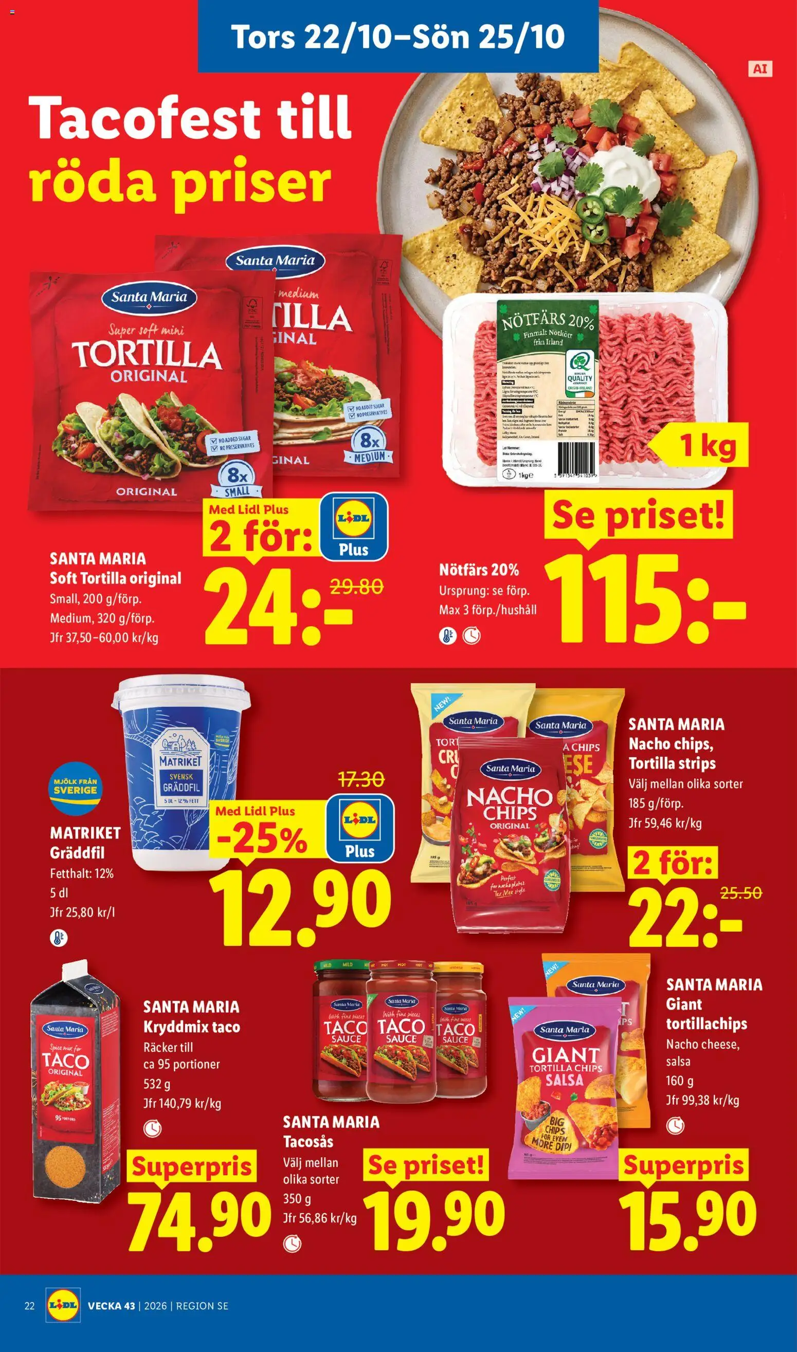 Lidl erbjudanden Reklamblad in Sverige