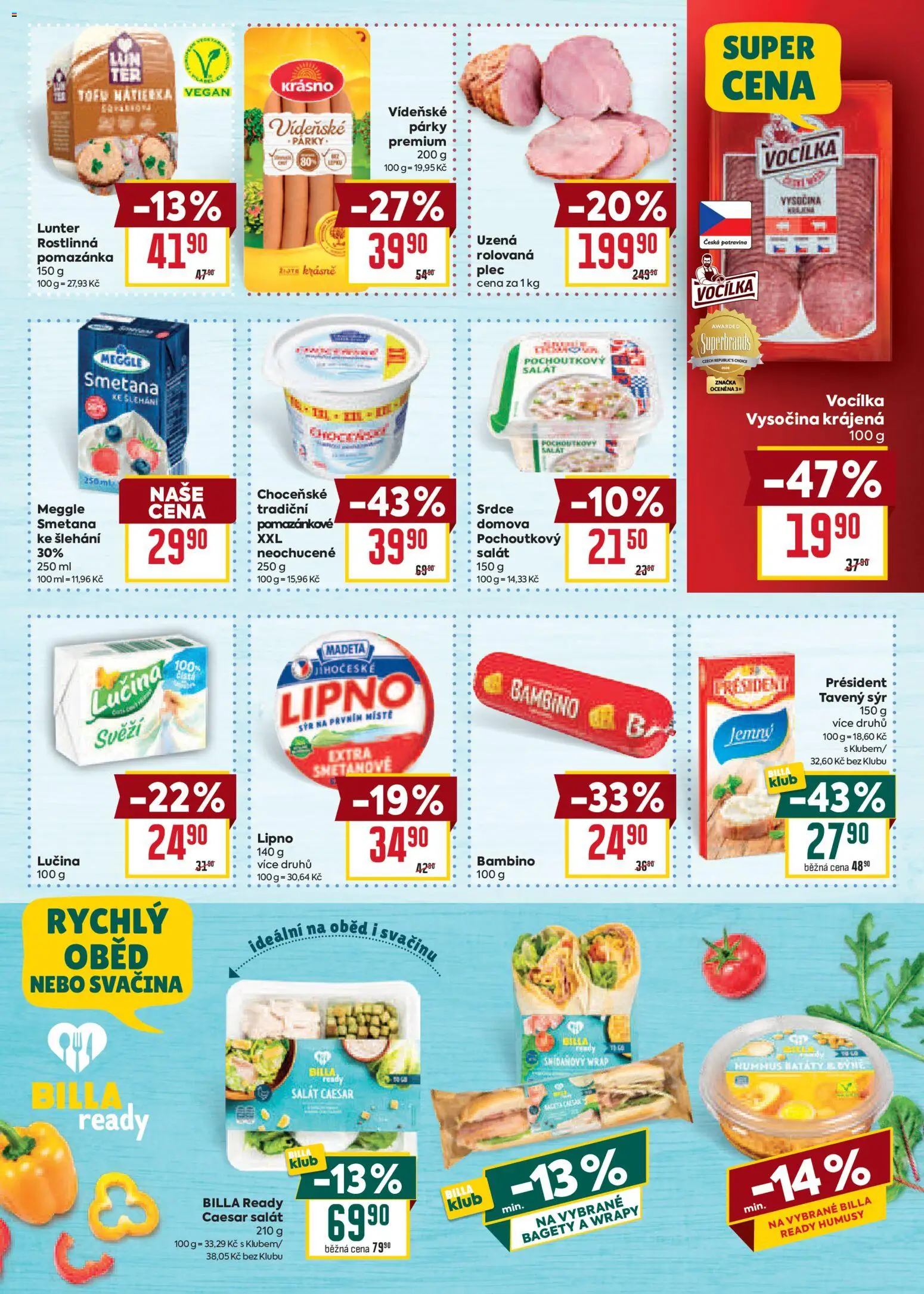 Billa Velký leták Leták in Česko