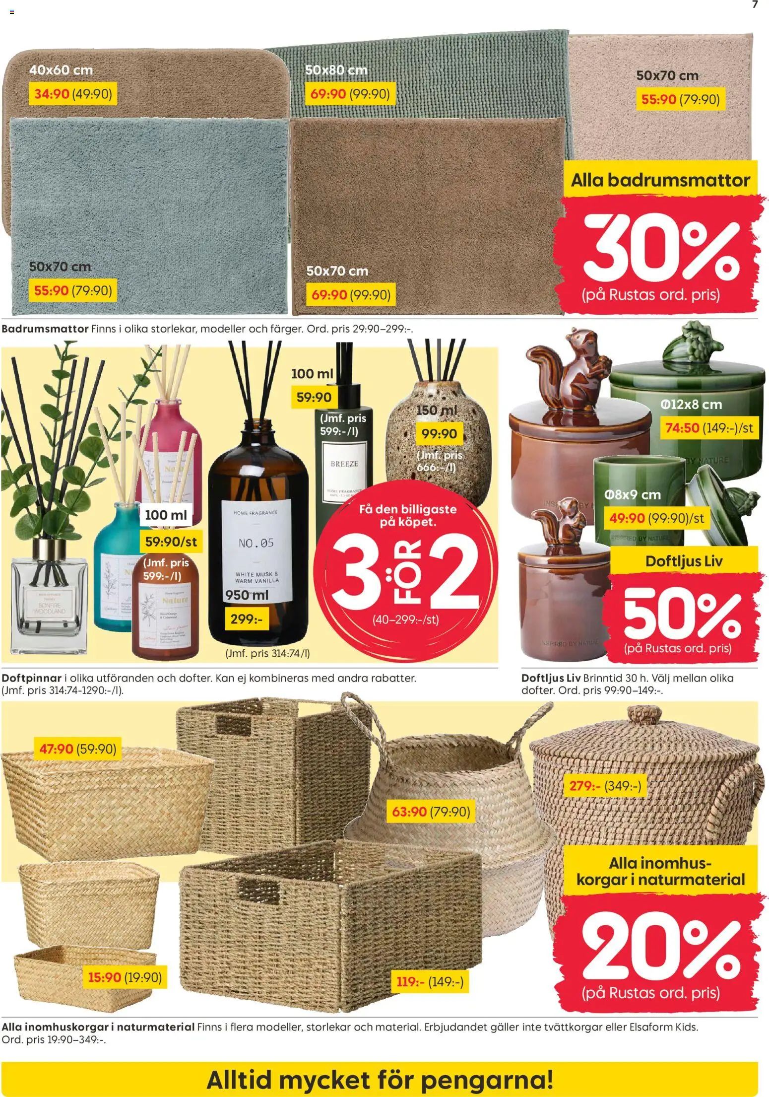 Rusta erbjudanden Reklamblad in Sverige