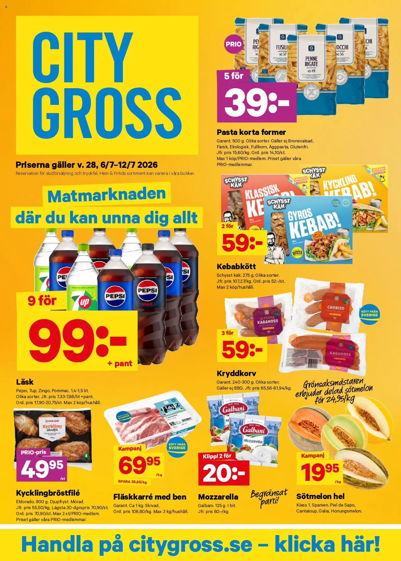 Nuvarande City Gross erbjudanden från 📣 06/07/2026 - 12/07/2026 📣 | Sverige