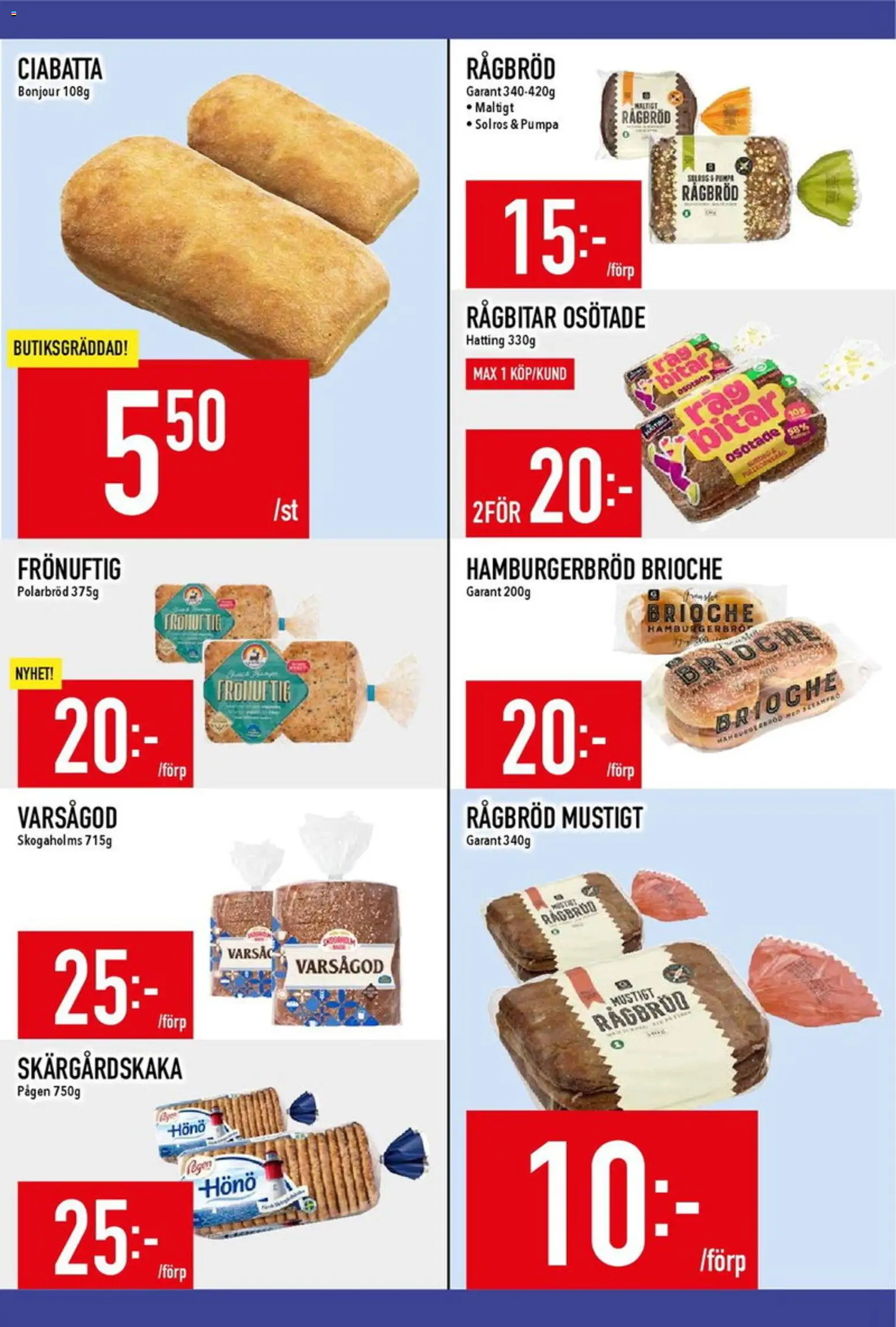 Matdax erbjudanden Reklamblad in Sverige