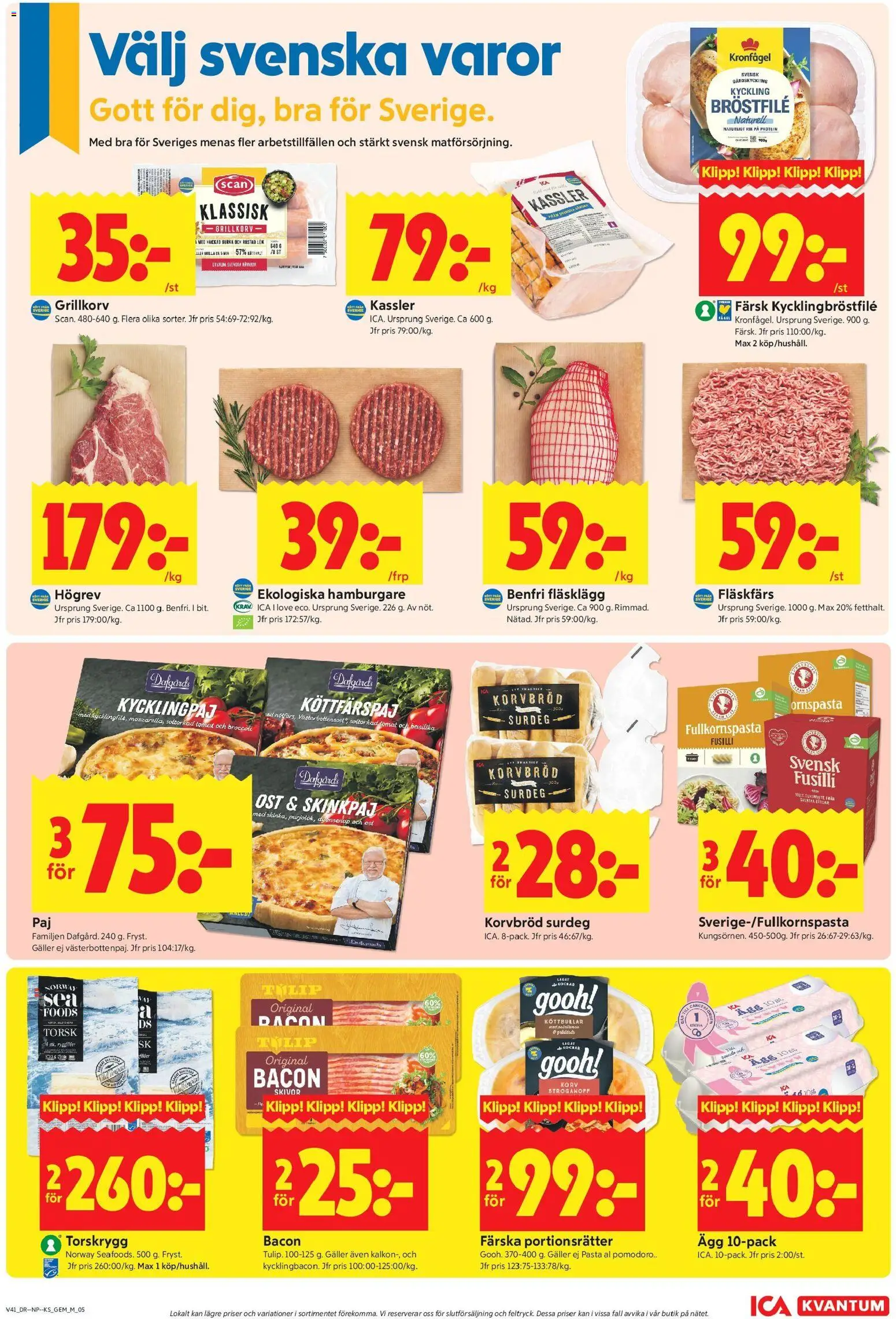 ICA Kvantum erbjudanden Reklamblad in Sverige