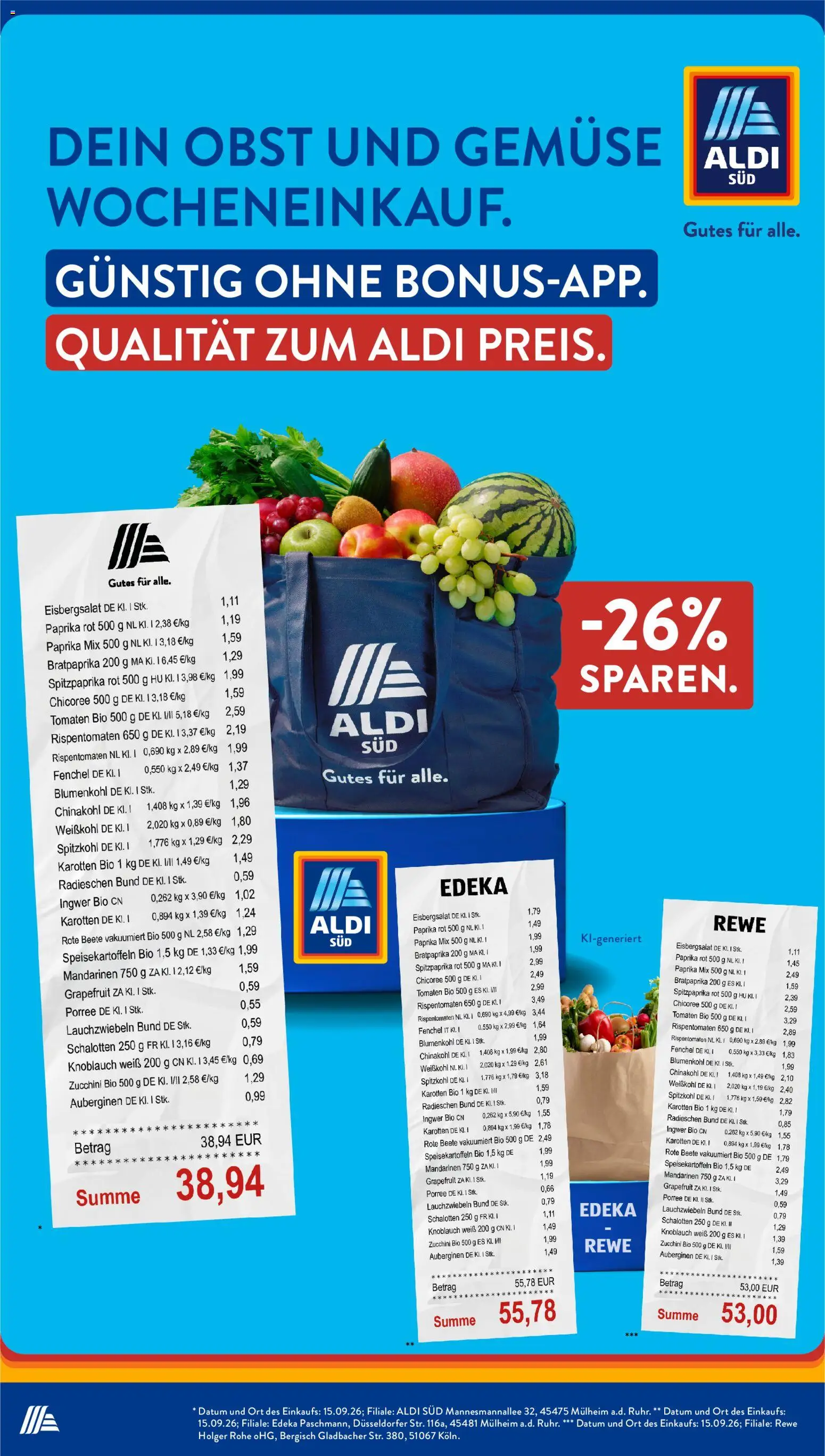 Aldi Süd Prospekt Prospekt in Deutschland