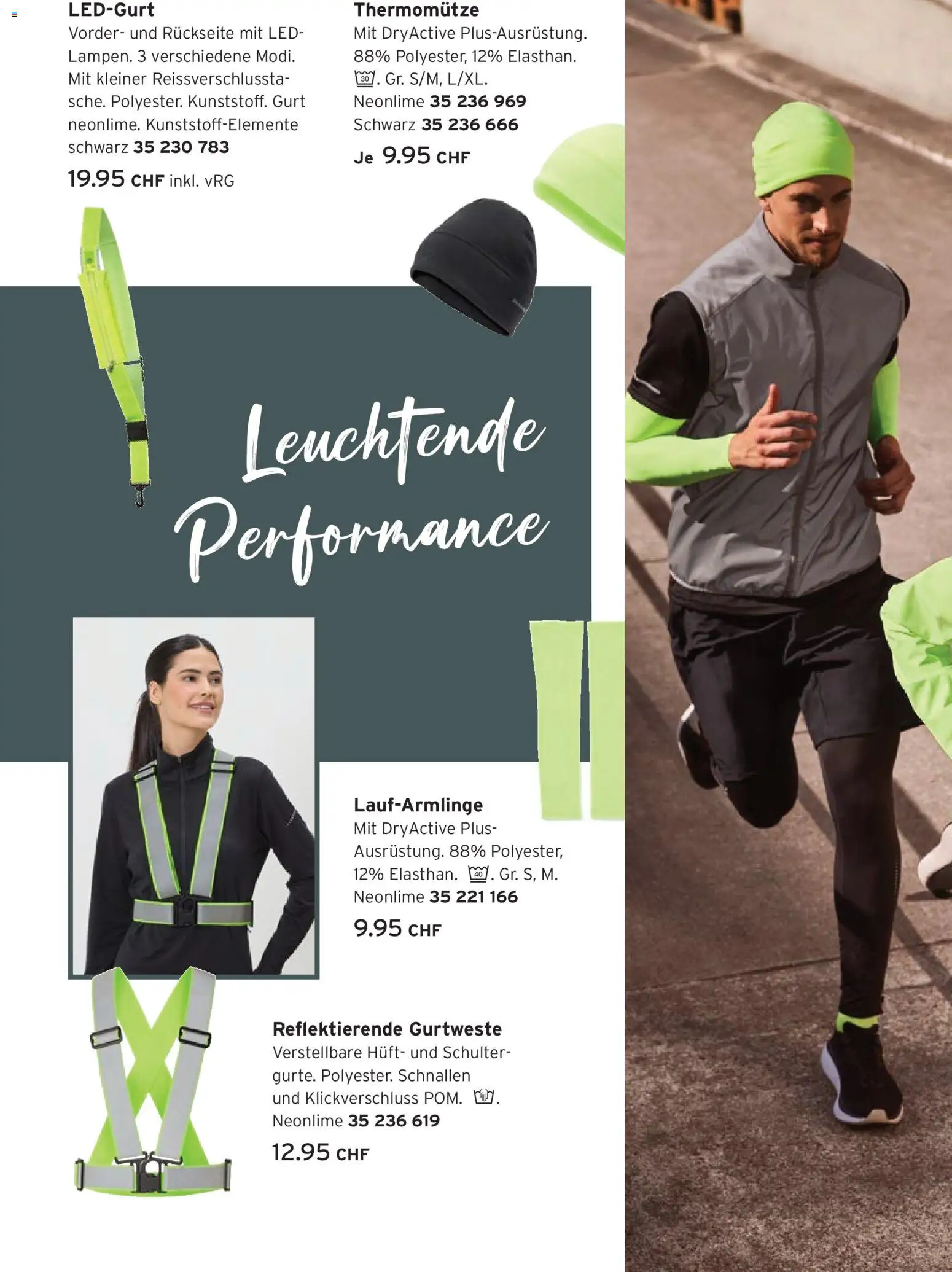 Tchibo aktionen Active Running Prospekt in Schweiz