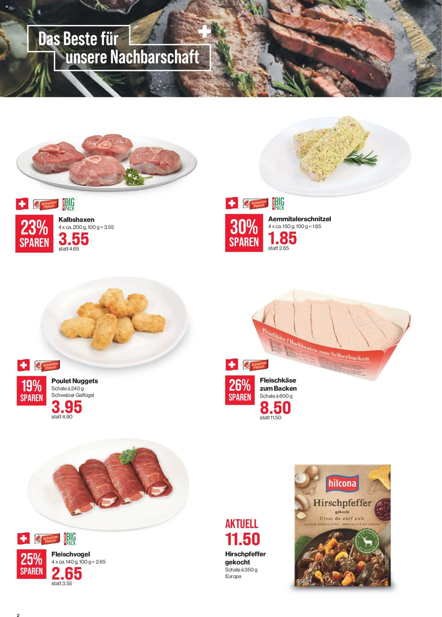 SPAR aktionen Prospekt in Schweiz