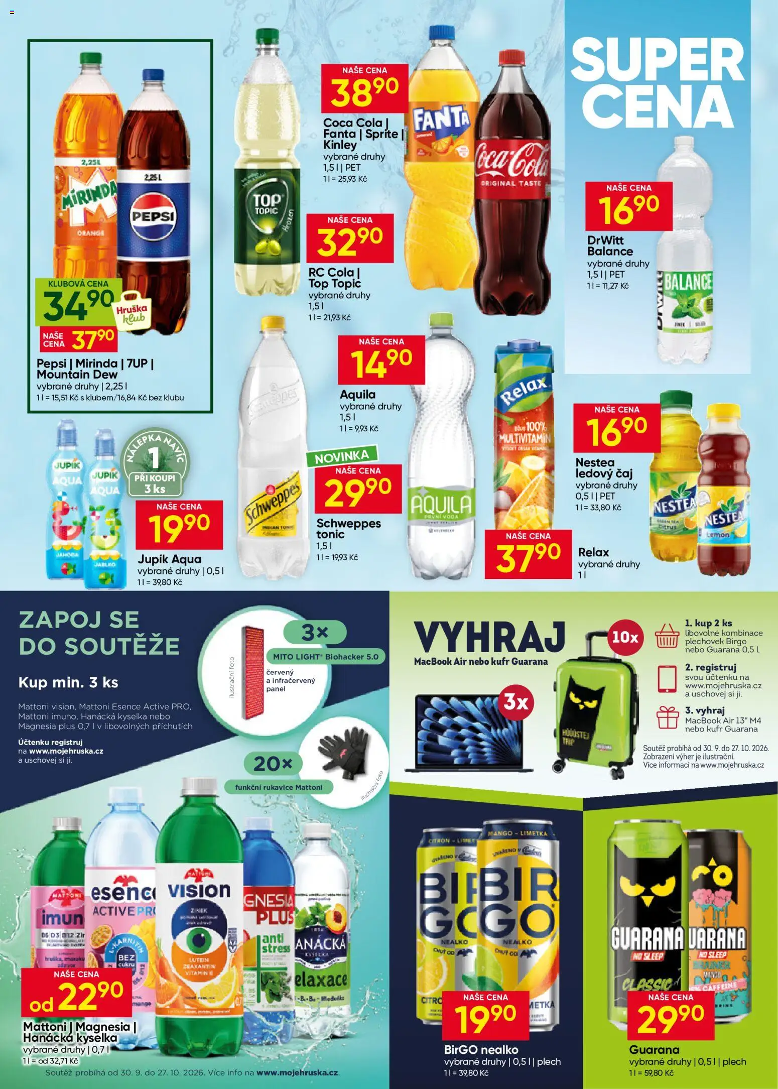 Hruška leták Leták in Česko