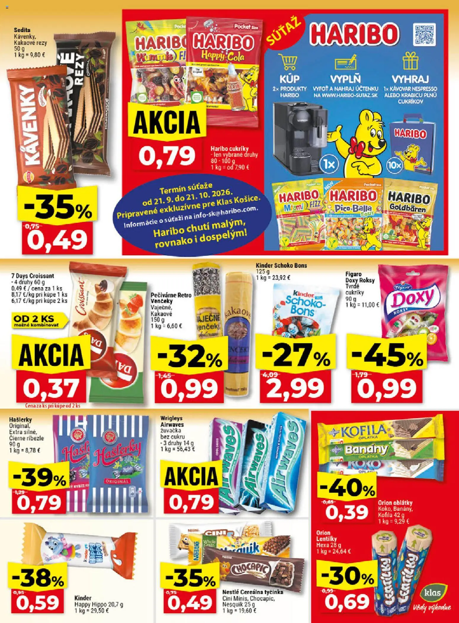 Klas leták Leták in Slovensko