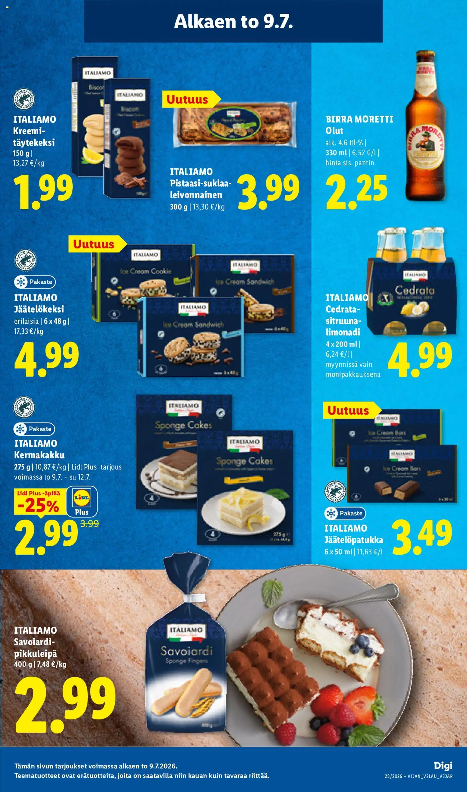 🛍️ Lidl tarjoukset alkaen 09/07/2026 » Katso huipputarjoukset ja säästä jo tänään! 💰 | Suomi