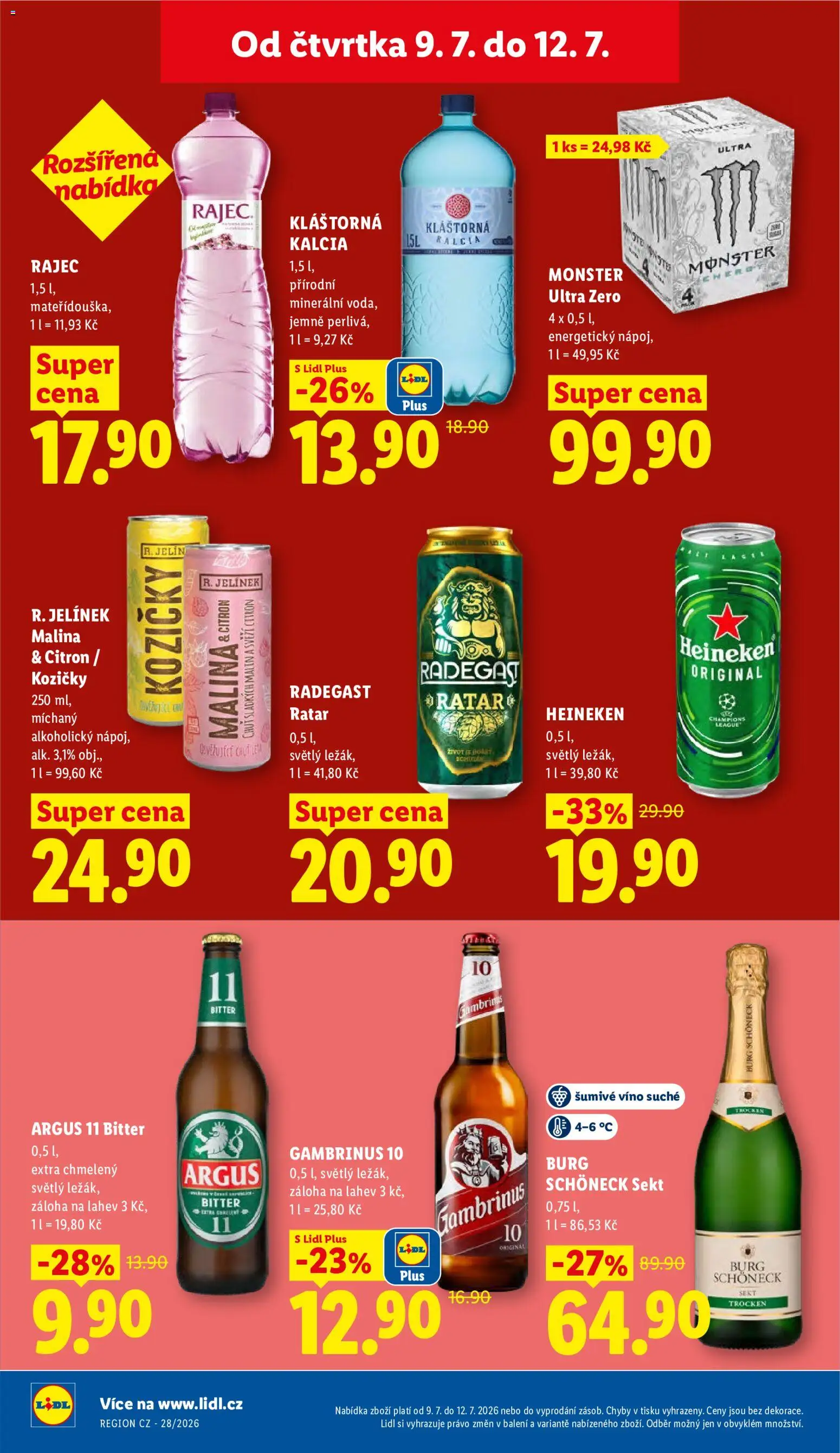Lidl leták od 09.07.2026 💥 Nenechte si ujít TOP nabídky! ⭐ | Česko