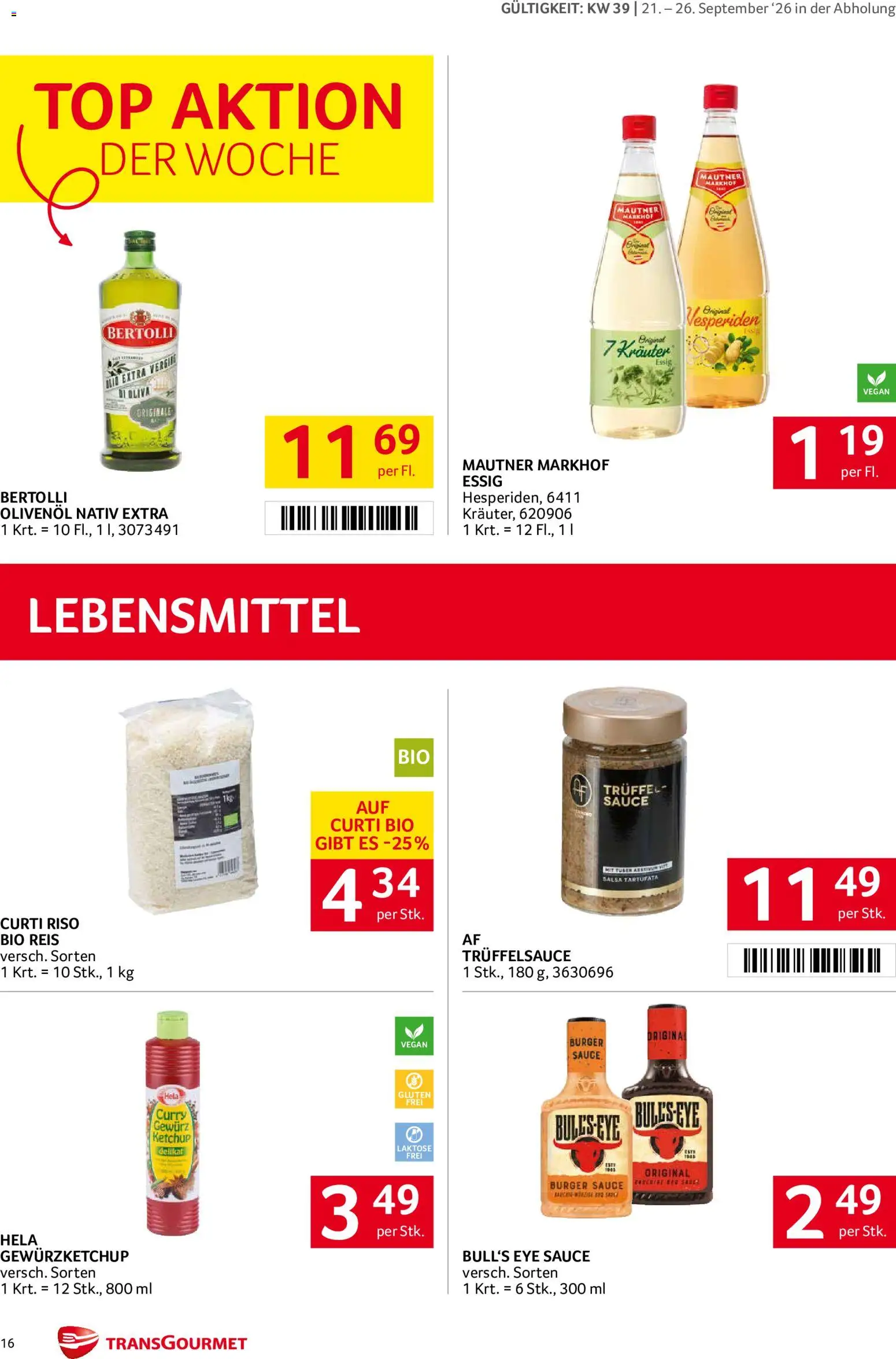 Transgourmet Flugblatt Flugblatt in Österreich