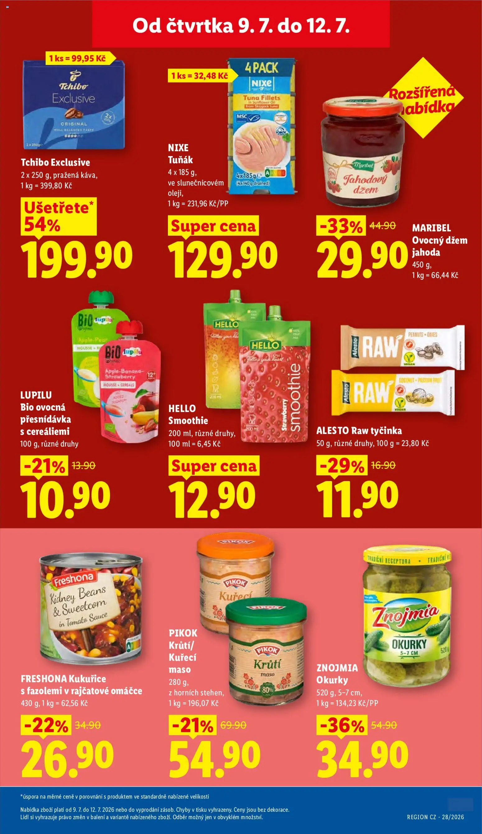 Lidl leták od 09.07.2026 💥 Nenechte si ujít TOP nabídky! ⭐ | Česko