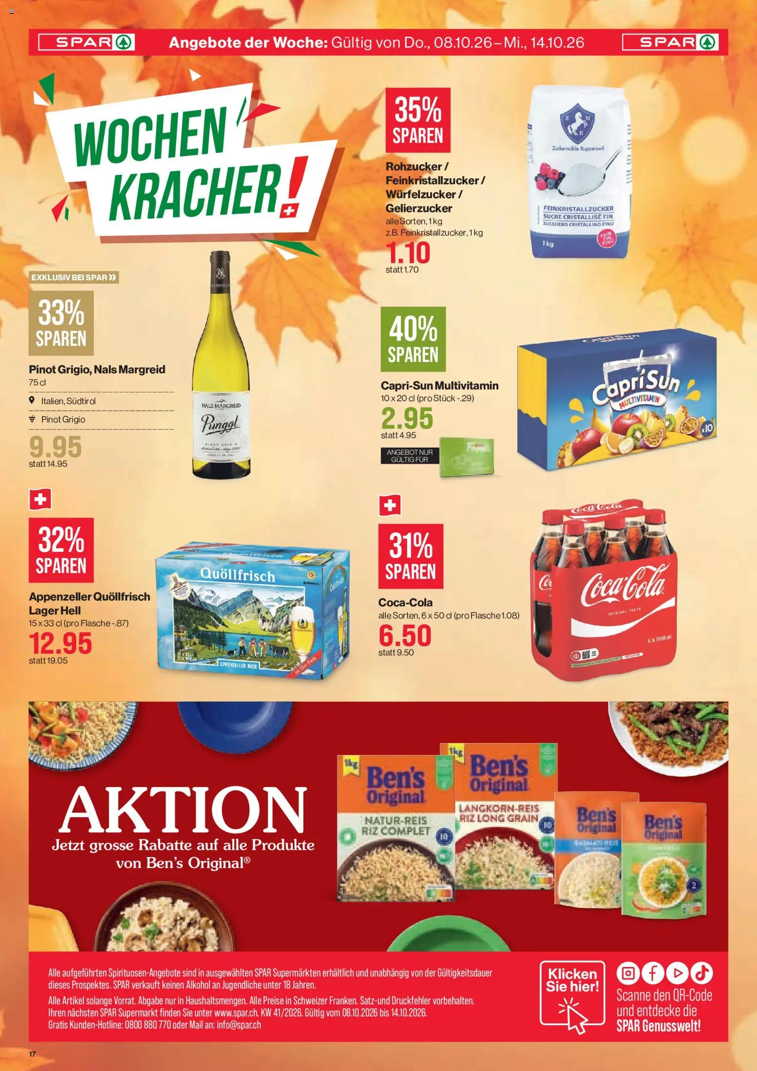SPAR aktionen Prospekt in Schweiz