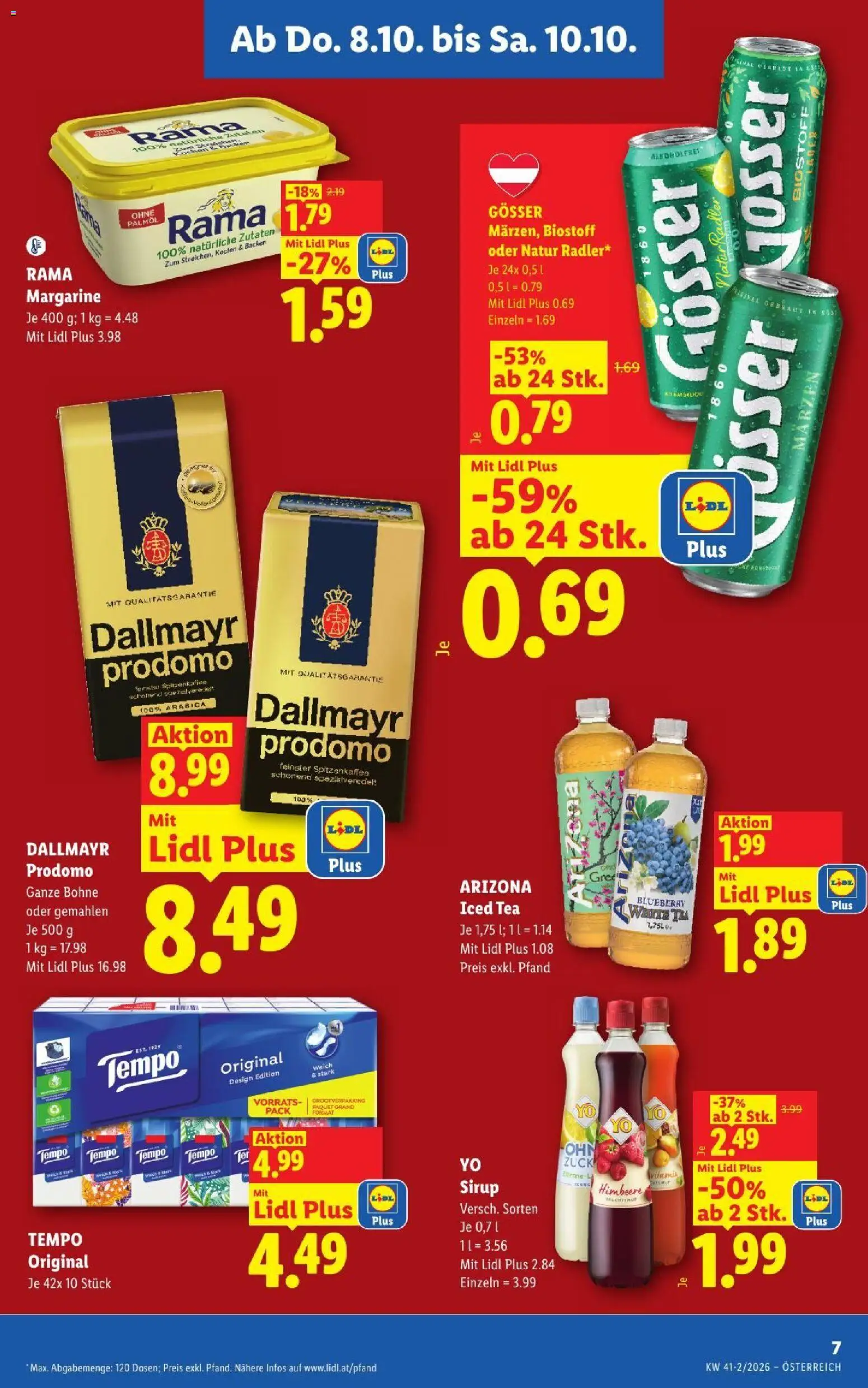 Lidl Flugblatt Flugblatt in Österreich