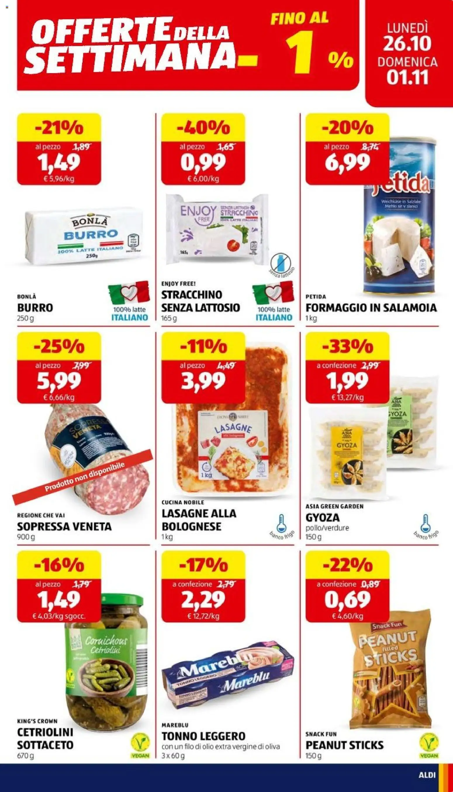 Aldi volantino Volantino in Italy
