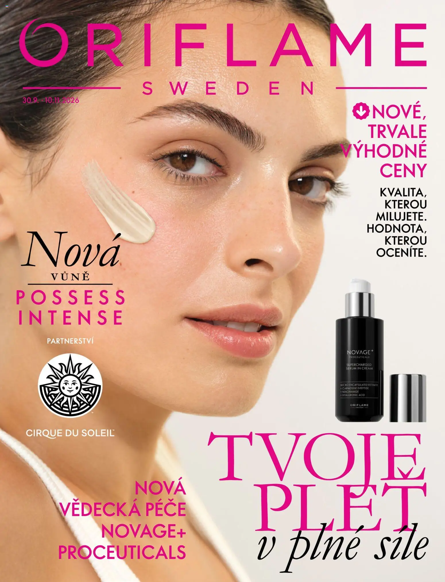 Oriflame katalog Novage+ Proceuticals Leták in Česko
