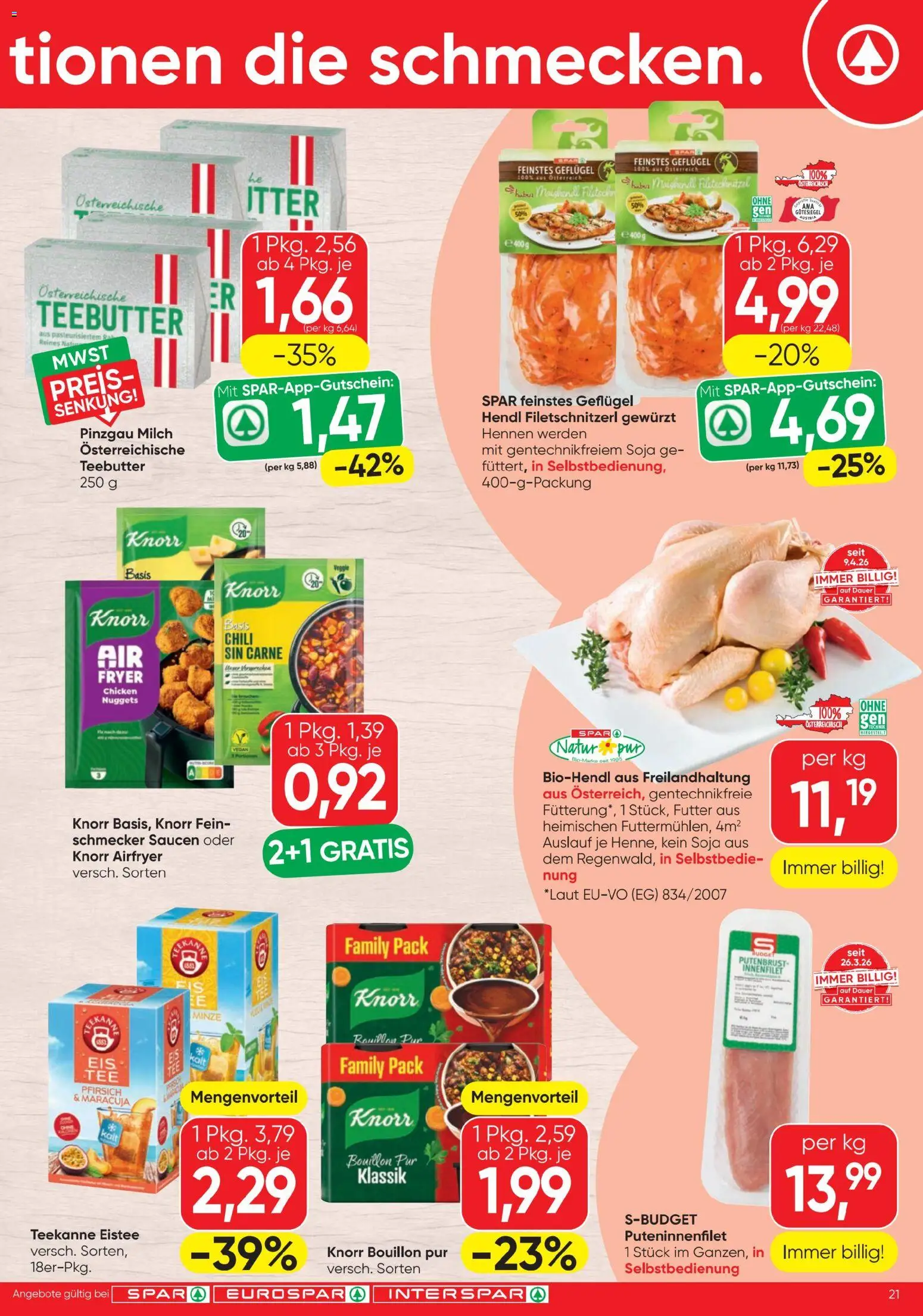 Jetzt sparen im Spar - Flugblatt 01.07.2026! Entdecken Sie die unschlagbaren Angebote | Österreich
