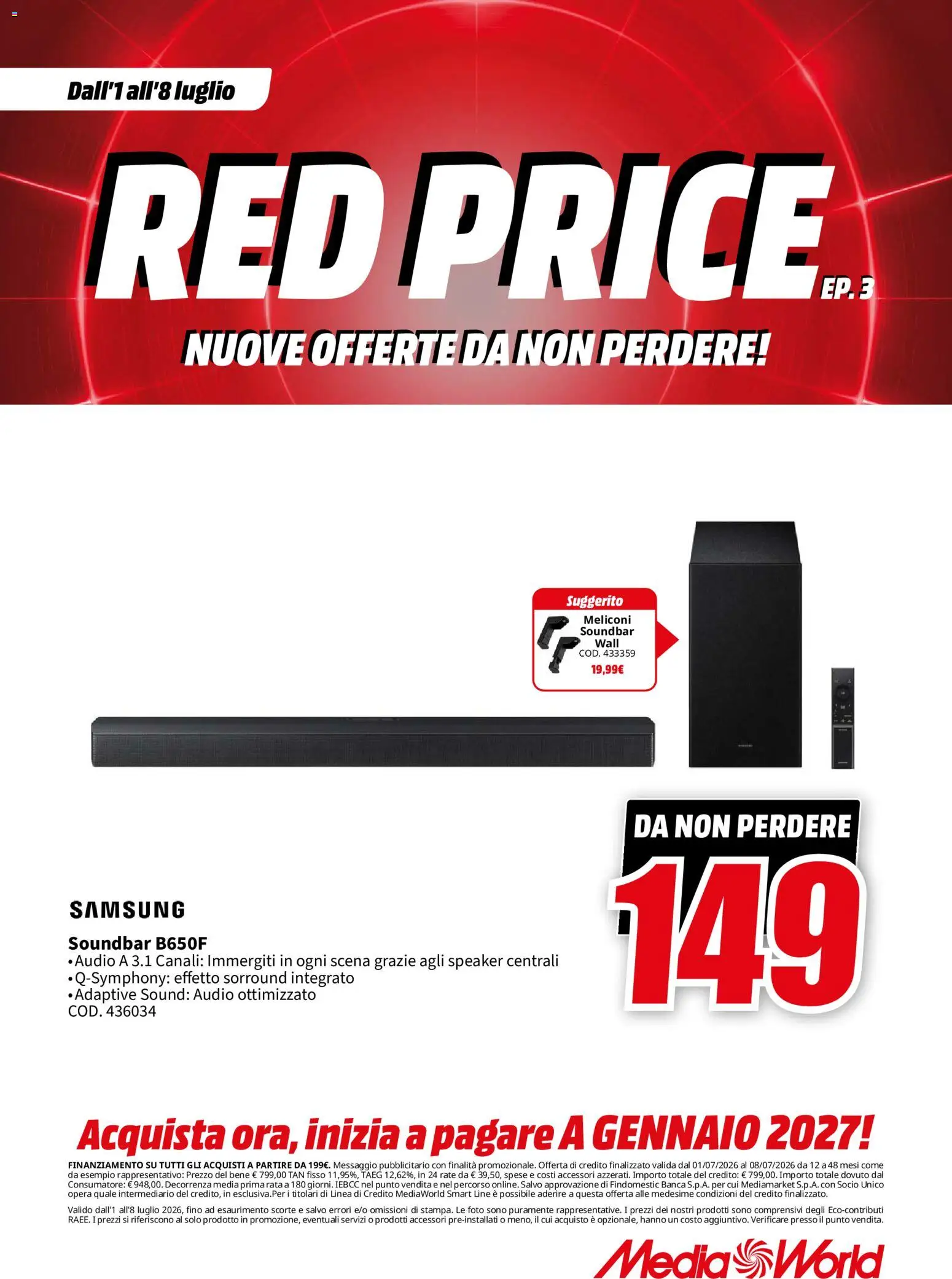 📣 Volantino Media World dal 📅 01/07/2026 - Scopri le offerte ora!🔥 | Italy