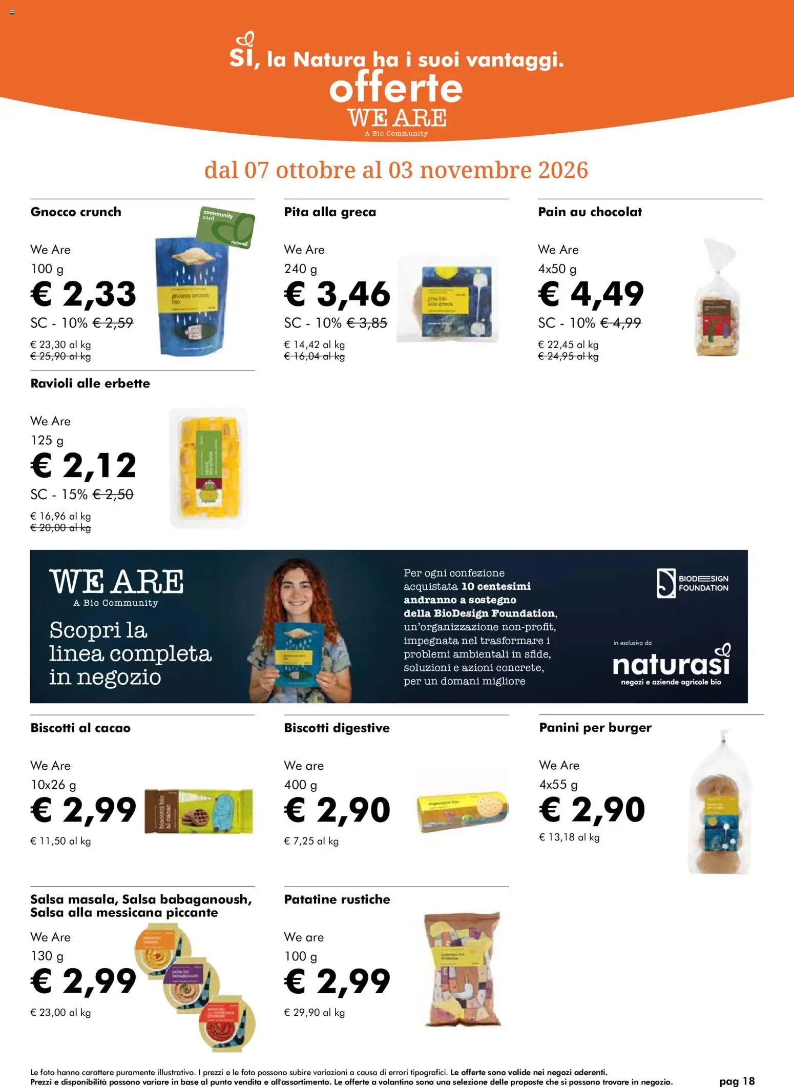 Natura Sì volantino Volantino in Italy