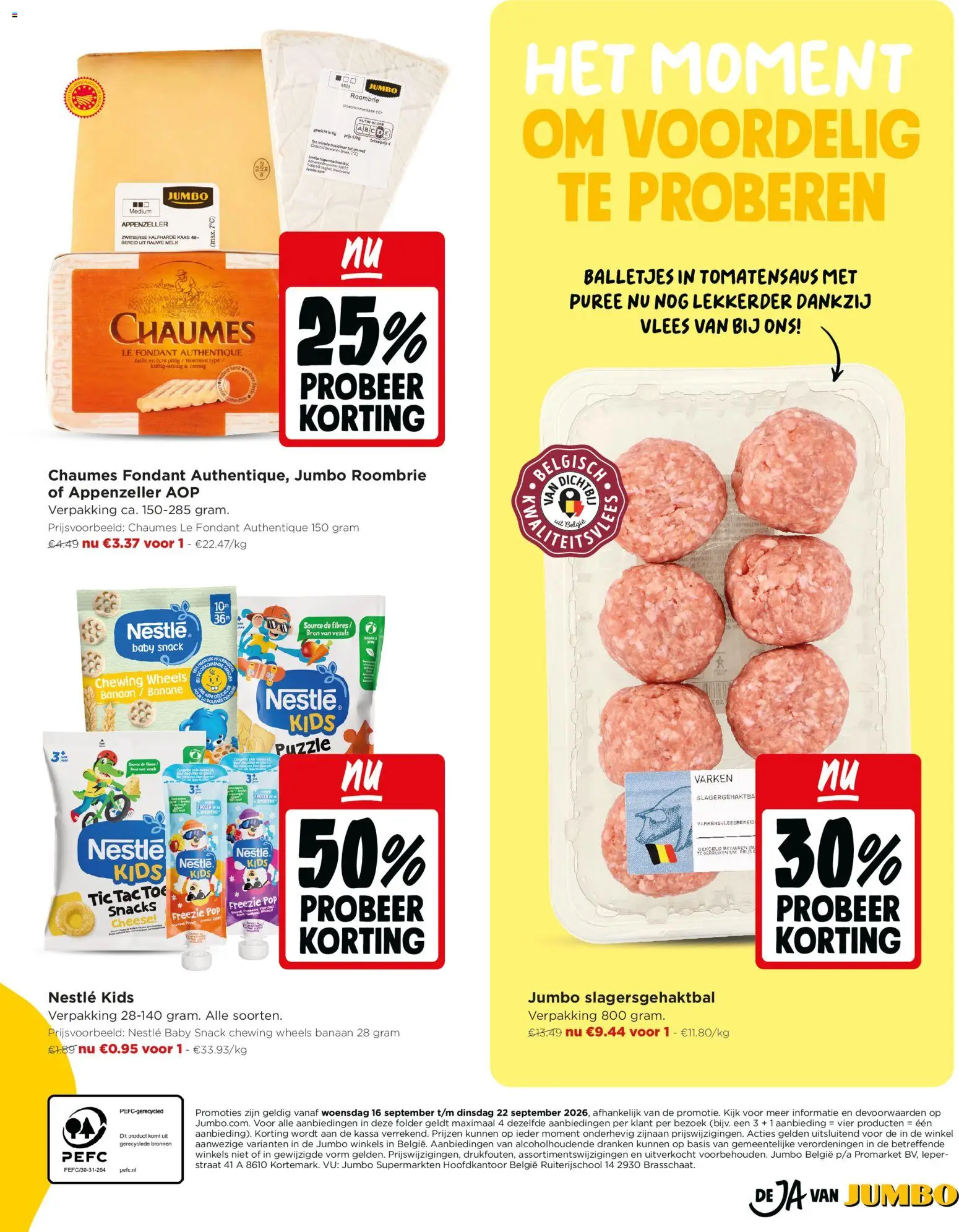 JUMBO folder / publicité Folder in België