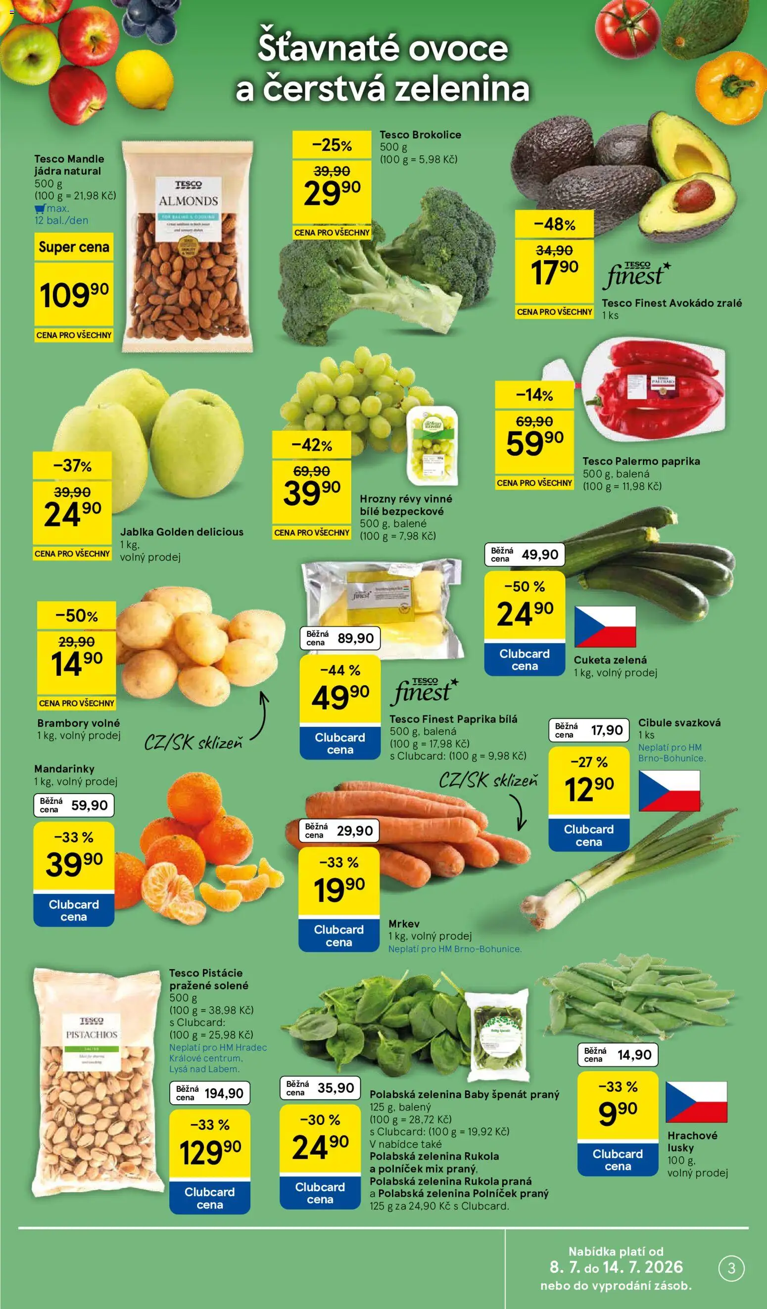 Toto nesmíte zmeškat - aktuální slevy v letáku Tesco 08.07.2026! | Česko
