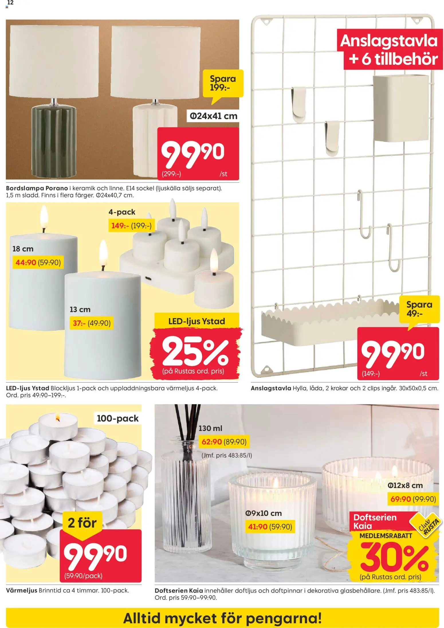 Rusta erbjudanden Reklamblad in Sverige