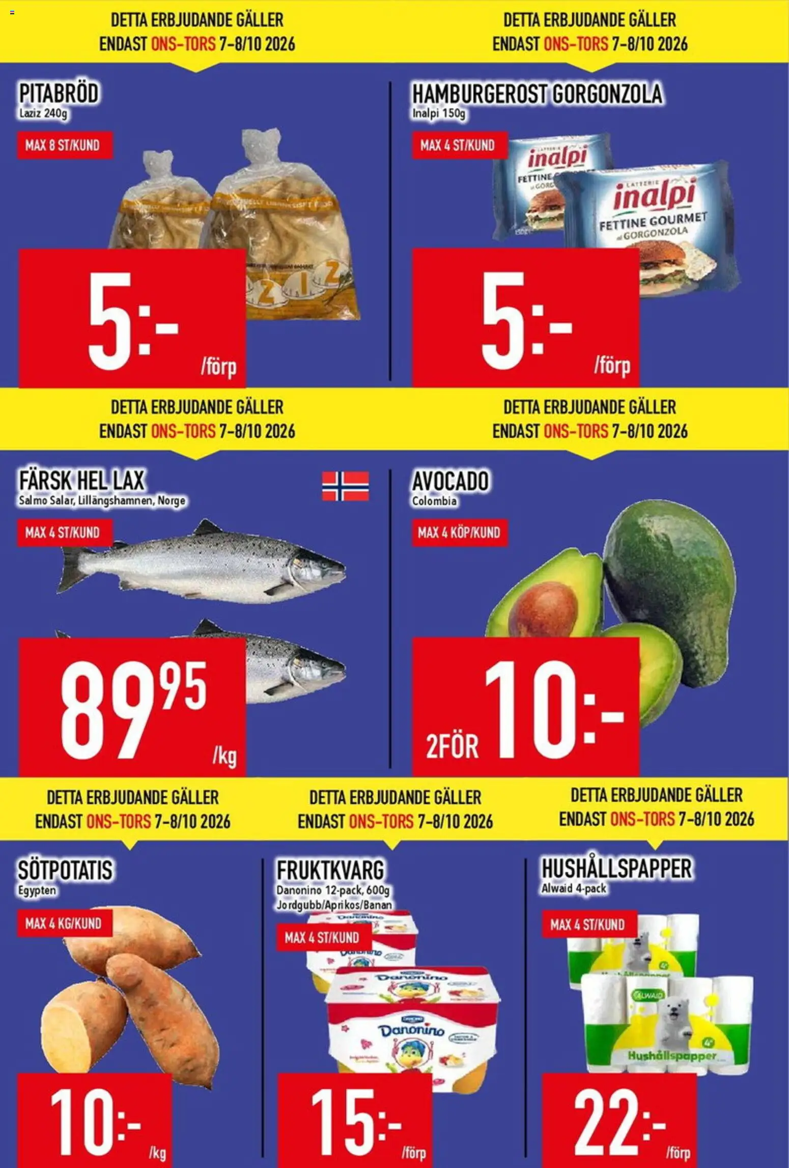 Matdax erbjudanden Reklamblad in Sverige