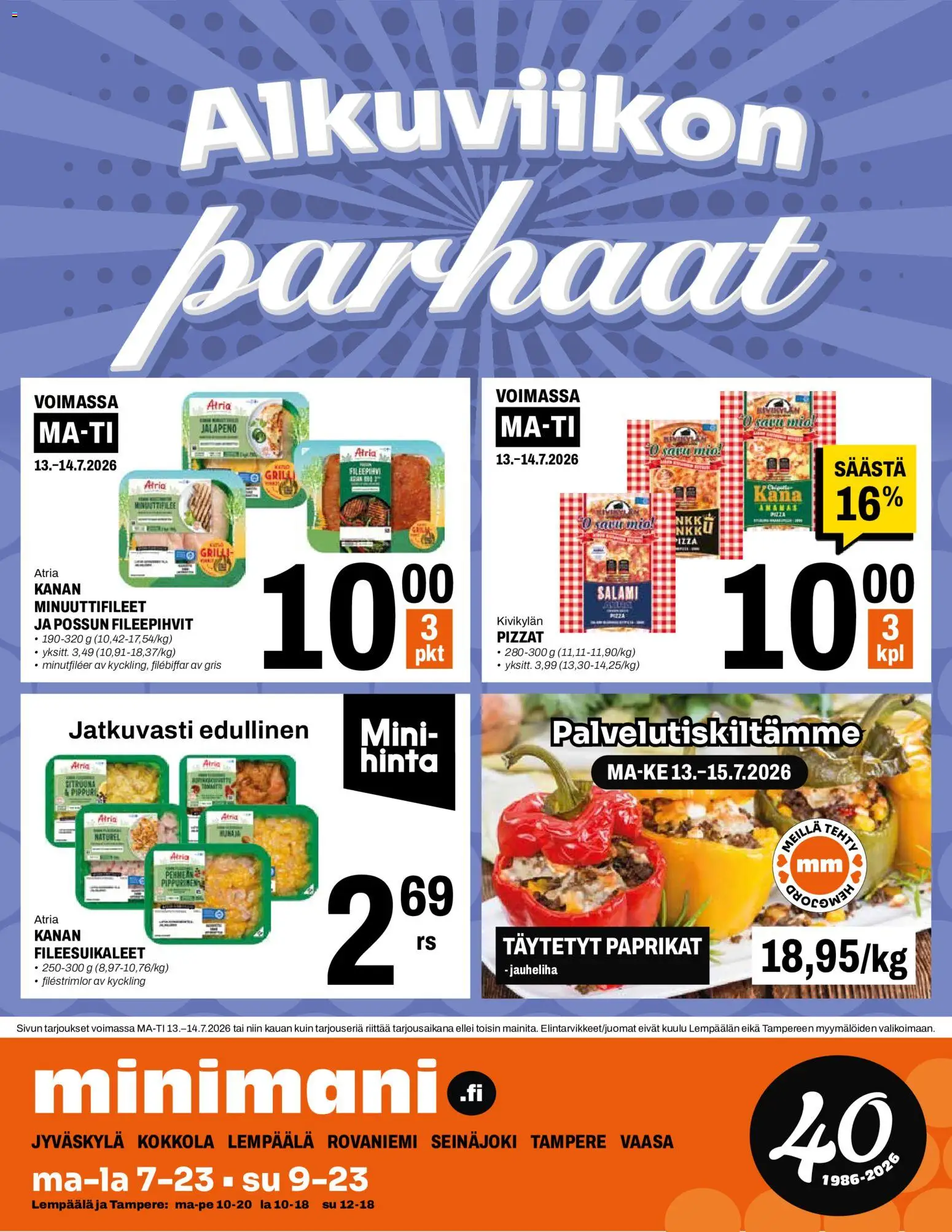 🛍️ Minimani tarjoukset alkaen 08/07/2026 » Katso huipputarjoukset ja säästä jo tänään! 💰 | Suomi