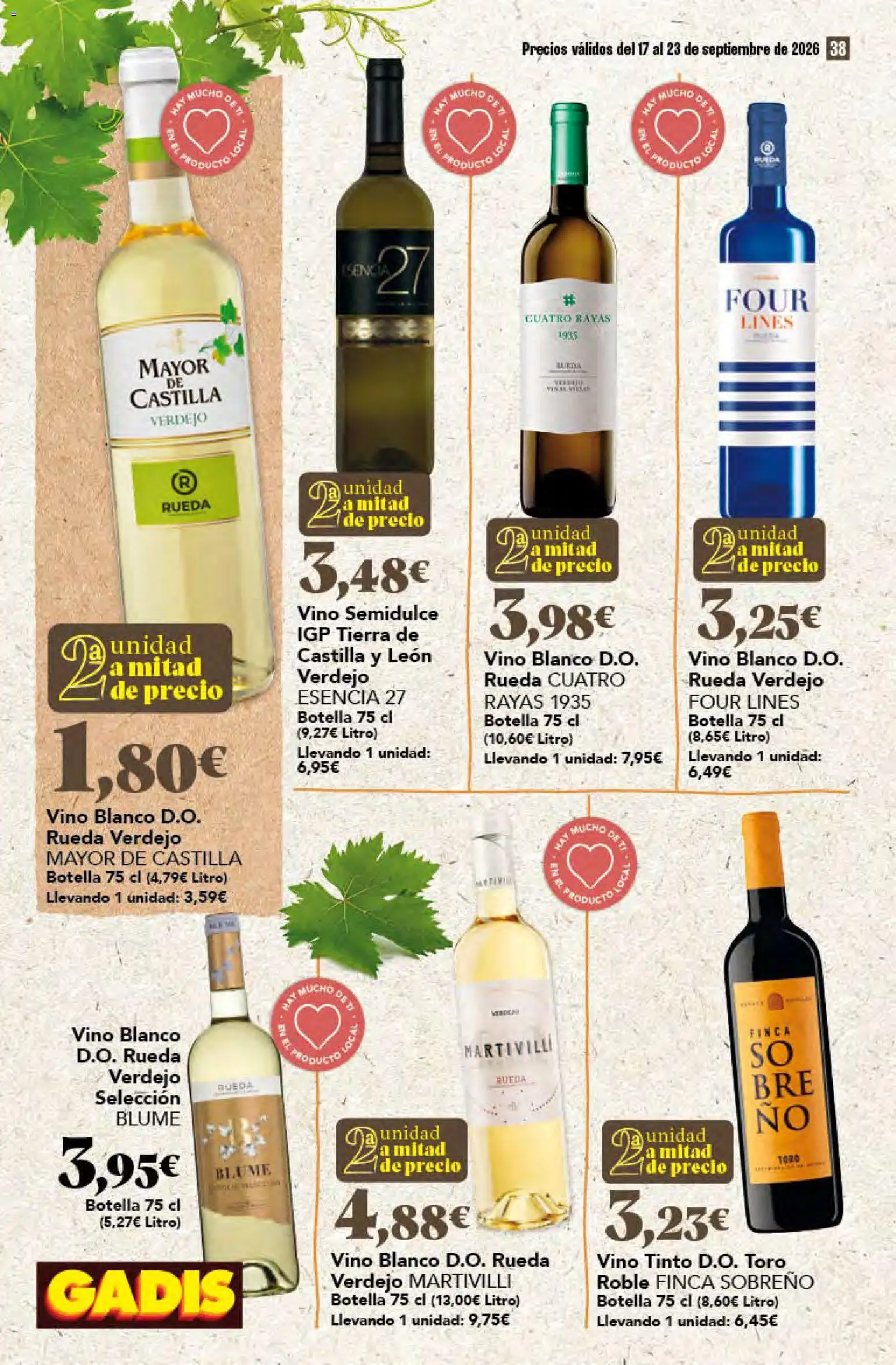 Gadis folleto Folleto in España