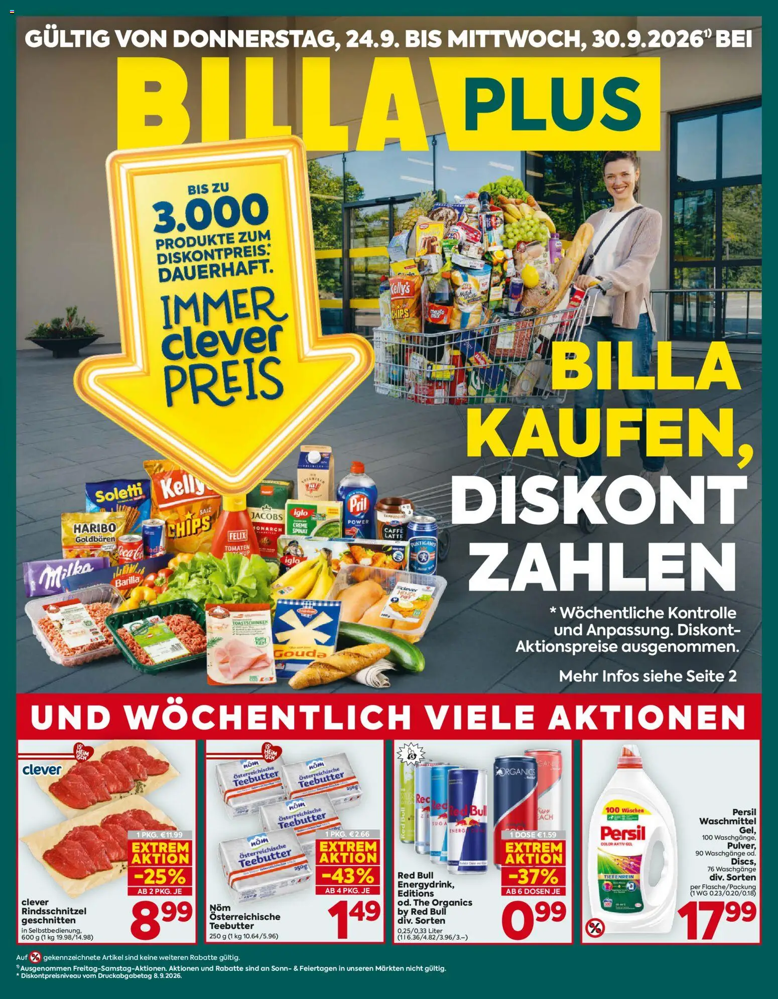 Billa Plus Flugblatt Flugblatt in Österreich