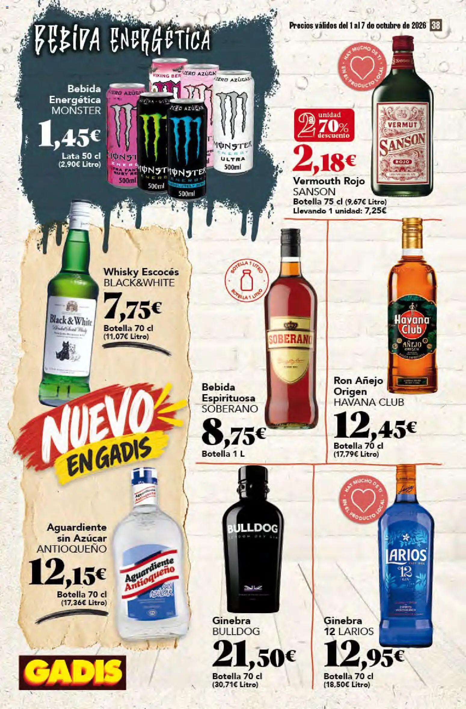 Gadis - folleto Folleto in España