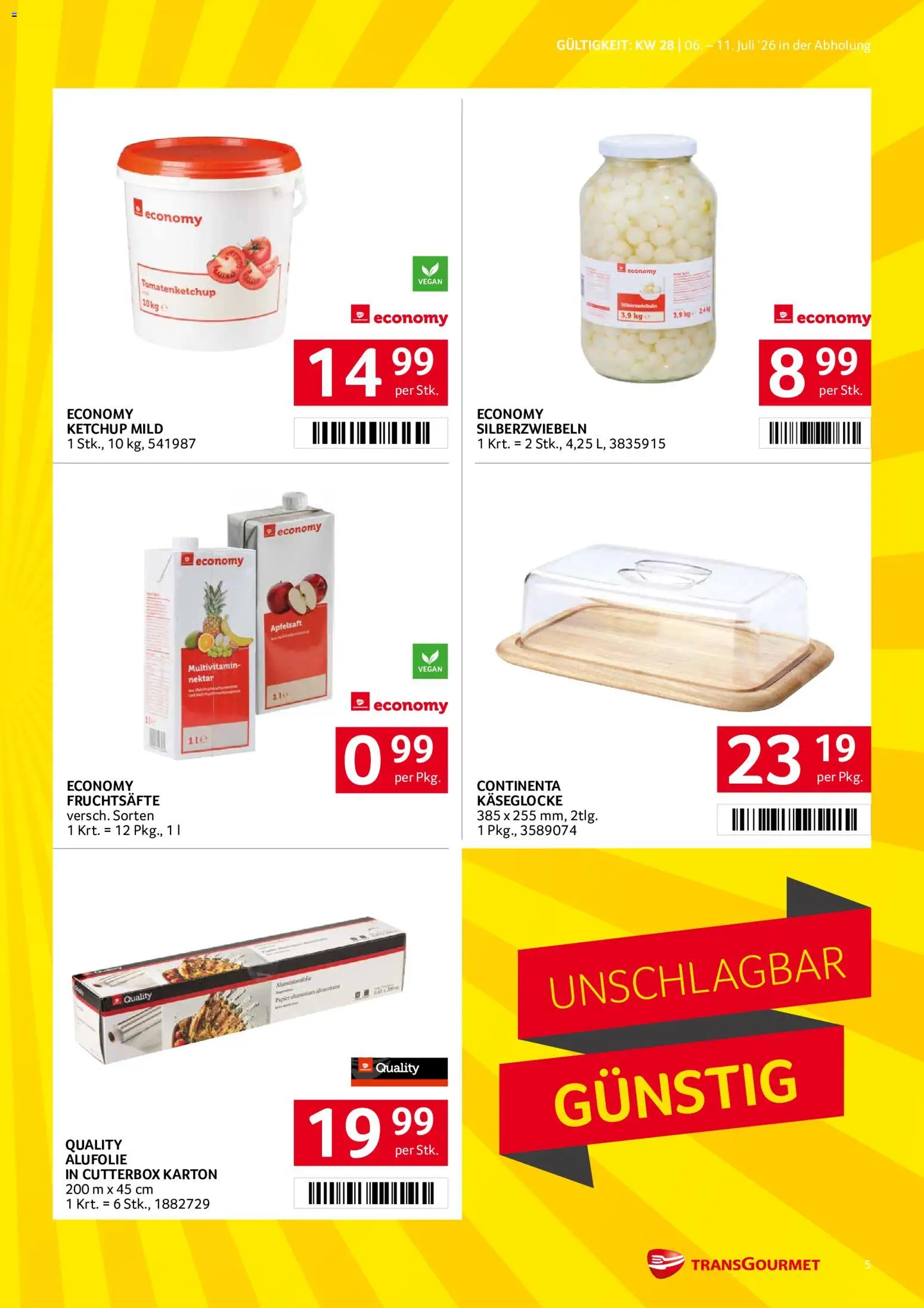 Die besten Angebote | Transgourmet Flugblatt ab 06.07.2026 | - Jetzt stöbern! | Österreich