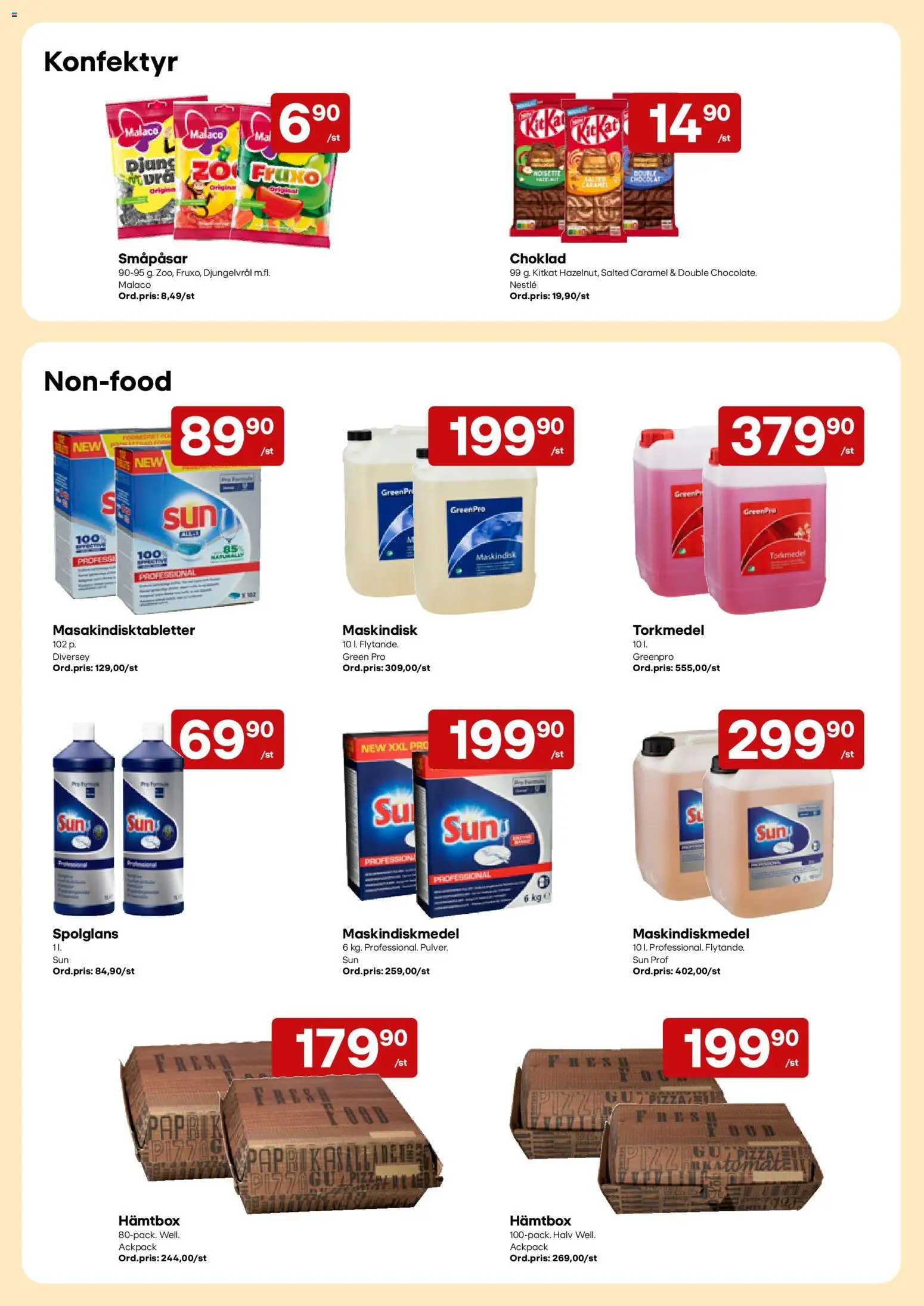 Snabbgross erbjudanden Reklamblad in Sverige