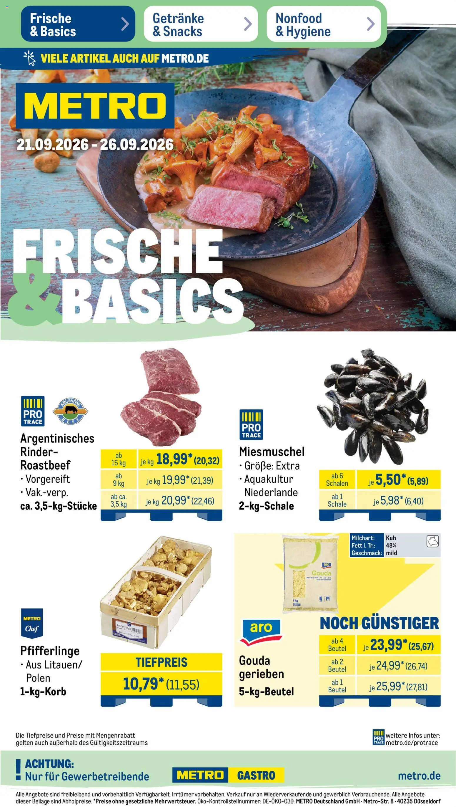 Metro Prospekt Prospekt in Deutschland