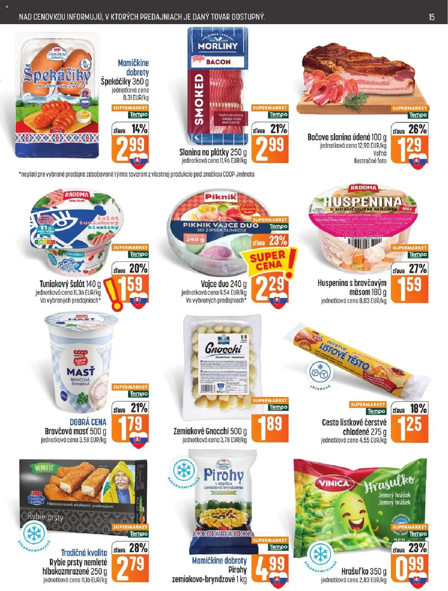 COOP Jednota leták Leták in Slovensko