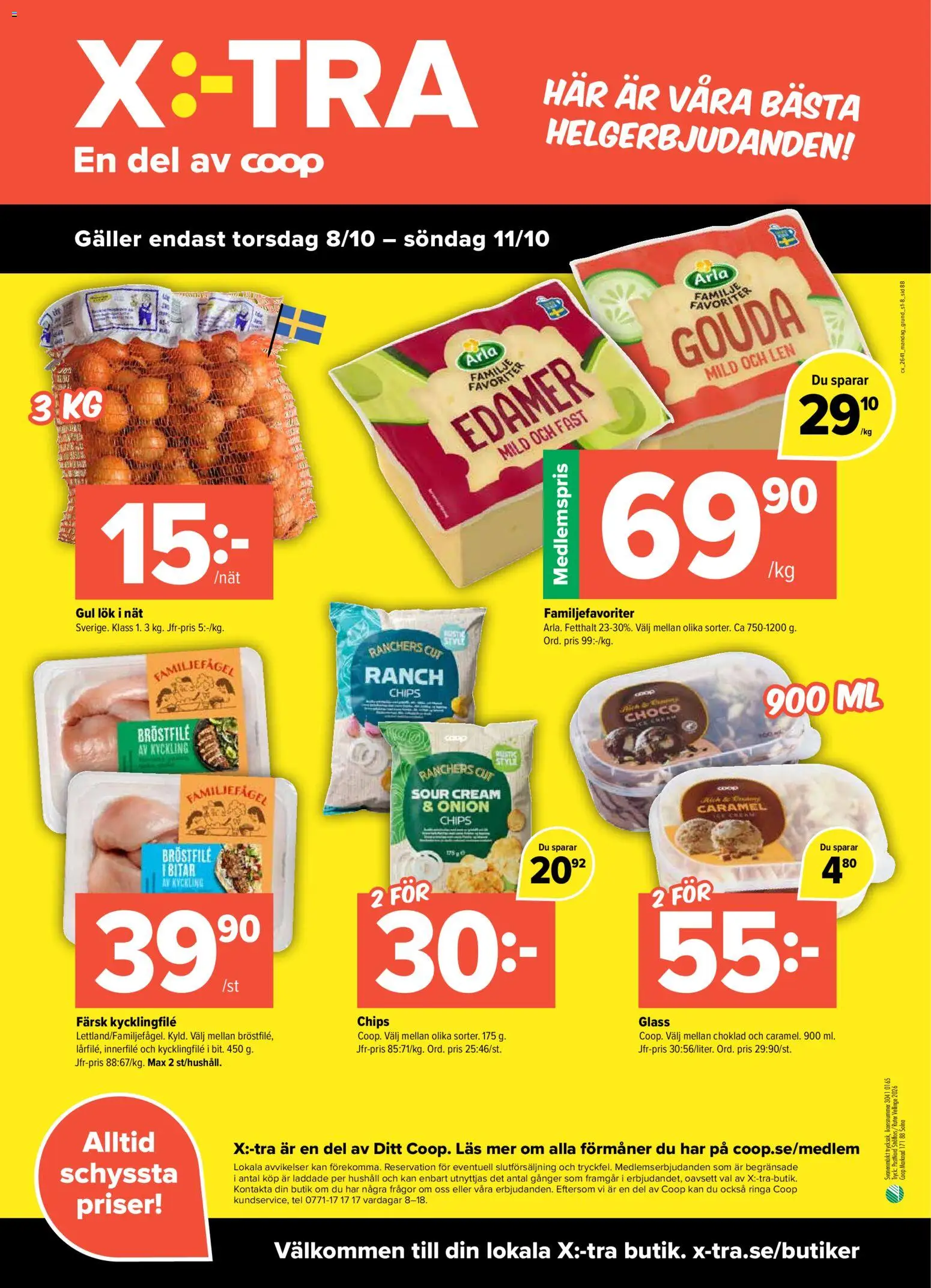 Coop X:-TRA erbjudanden Reklamblad in Sverige