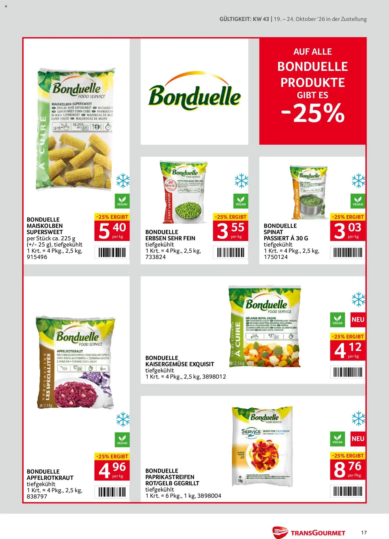 Transgourmet Flugblatt Flugblatt in Österreich