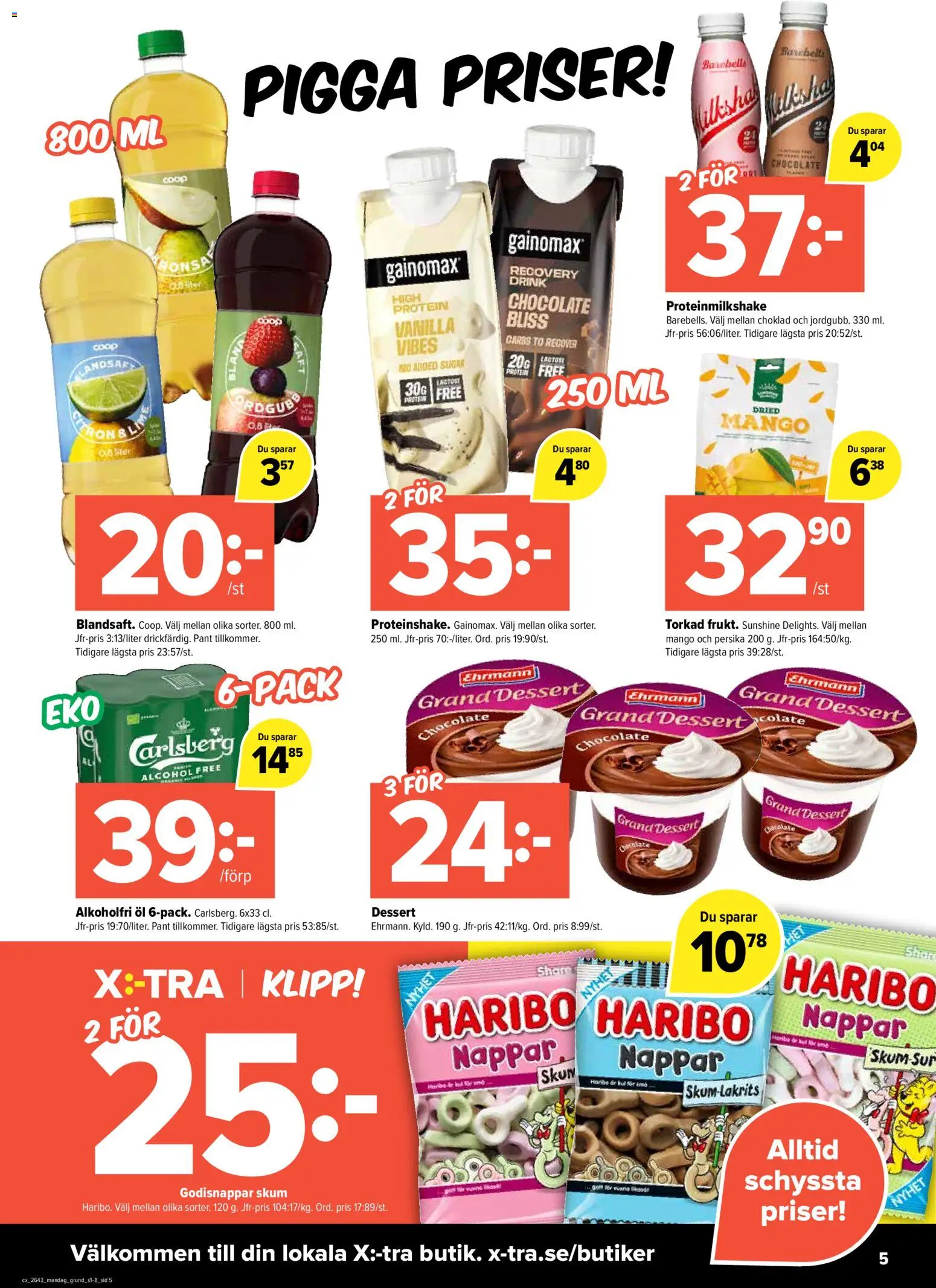 Coop X:-TRA erbjudanden Reklamblad in Sverige