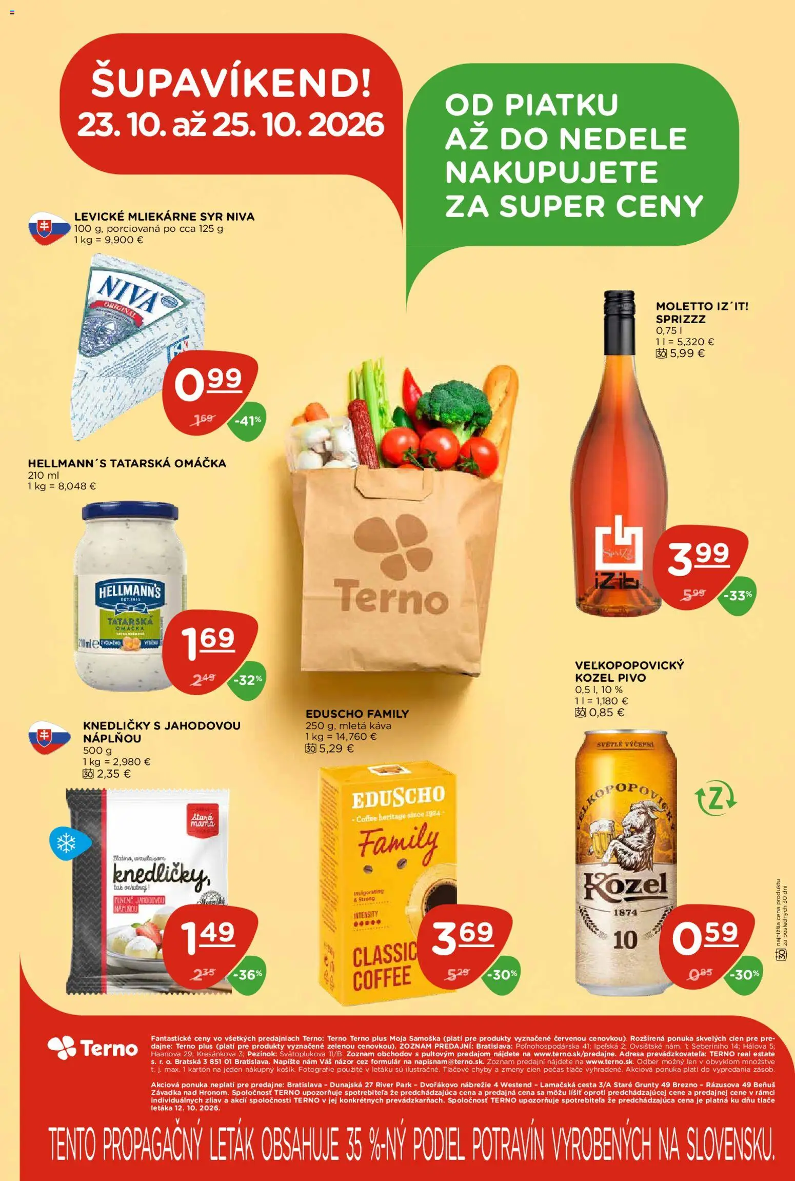 Terno leták Leták in Slovensko