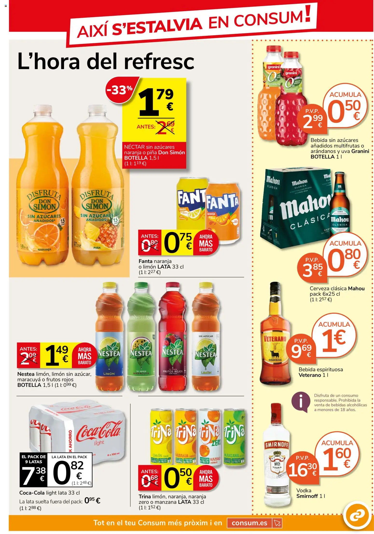 Consum folleto Folleto in España