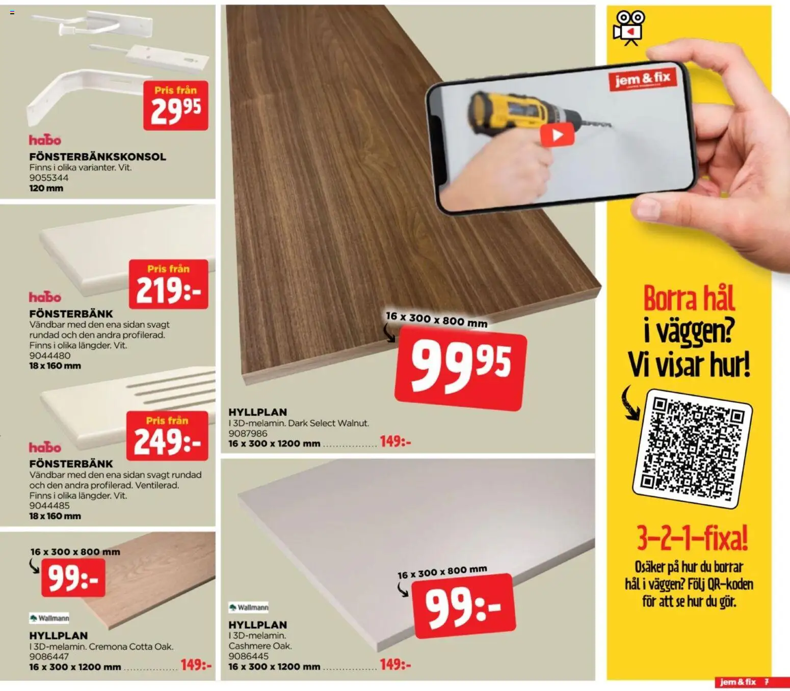 Jem & Fix erbjudanden Reklamblad in Sverige