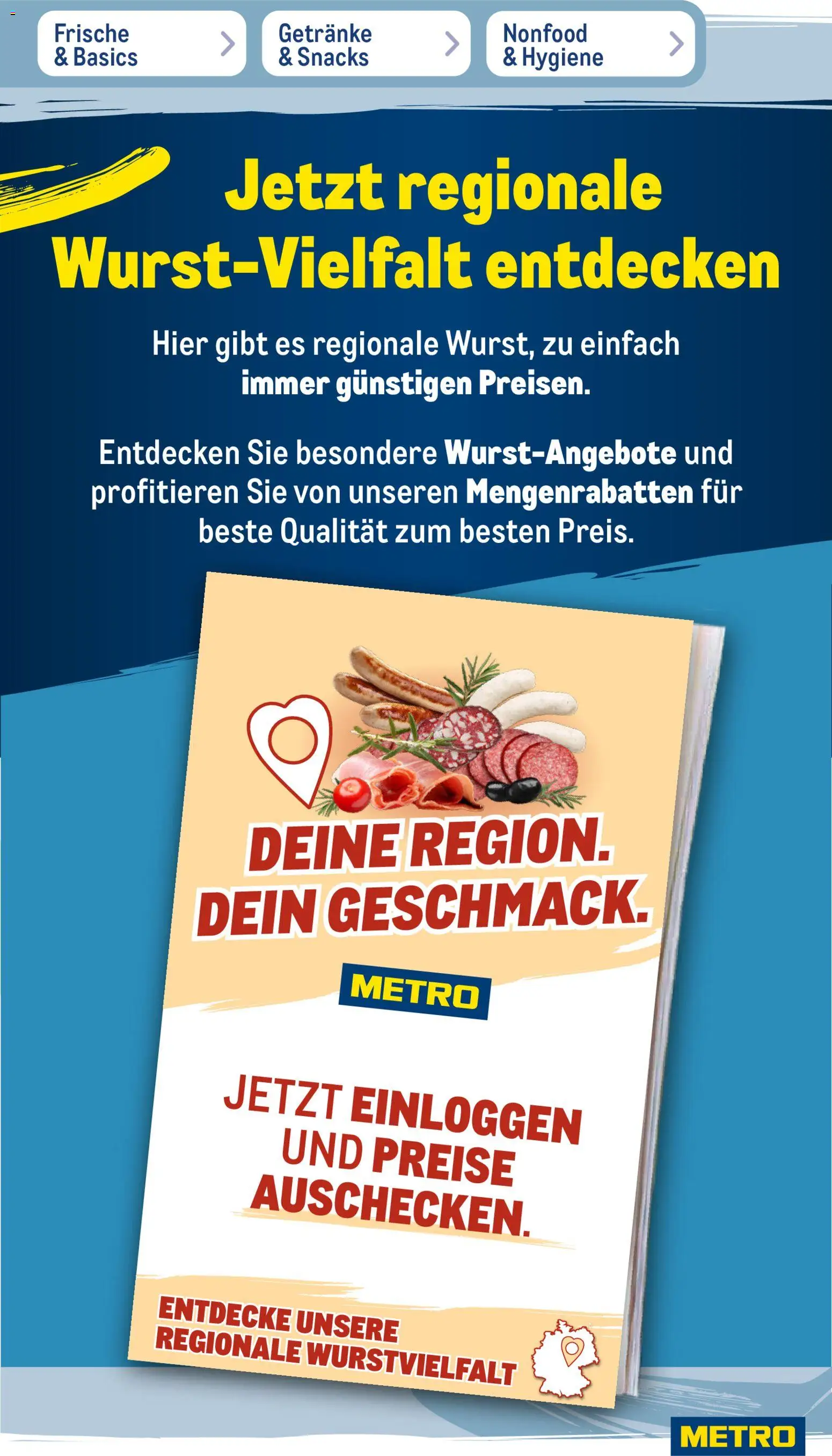 Metro Prospekt Prospekt in Deutschland
