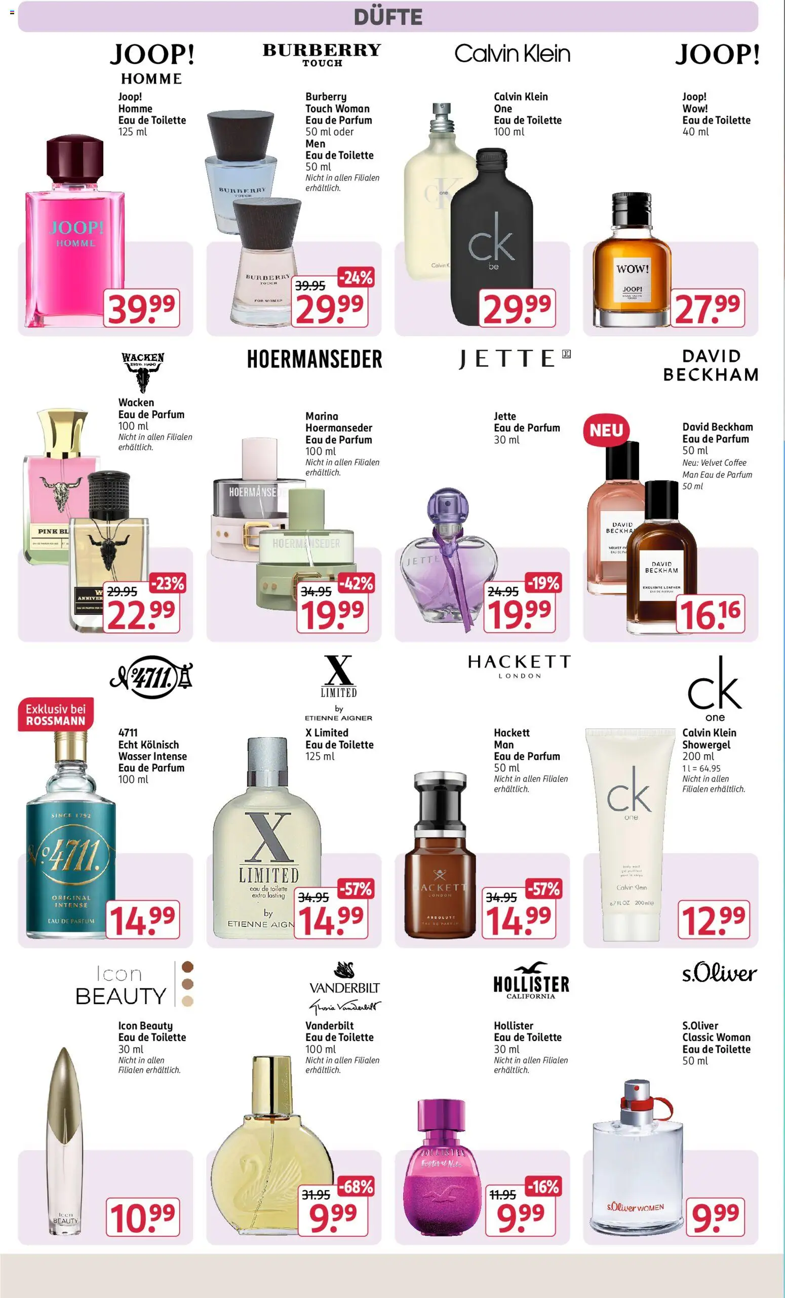 Rossmann Pre Black Week Prospekt in Deutschland